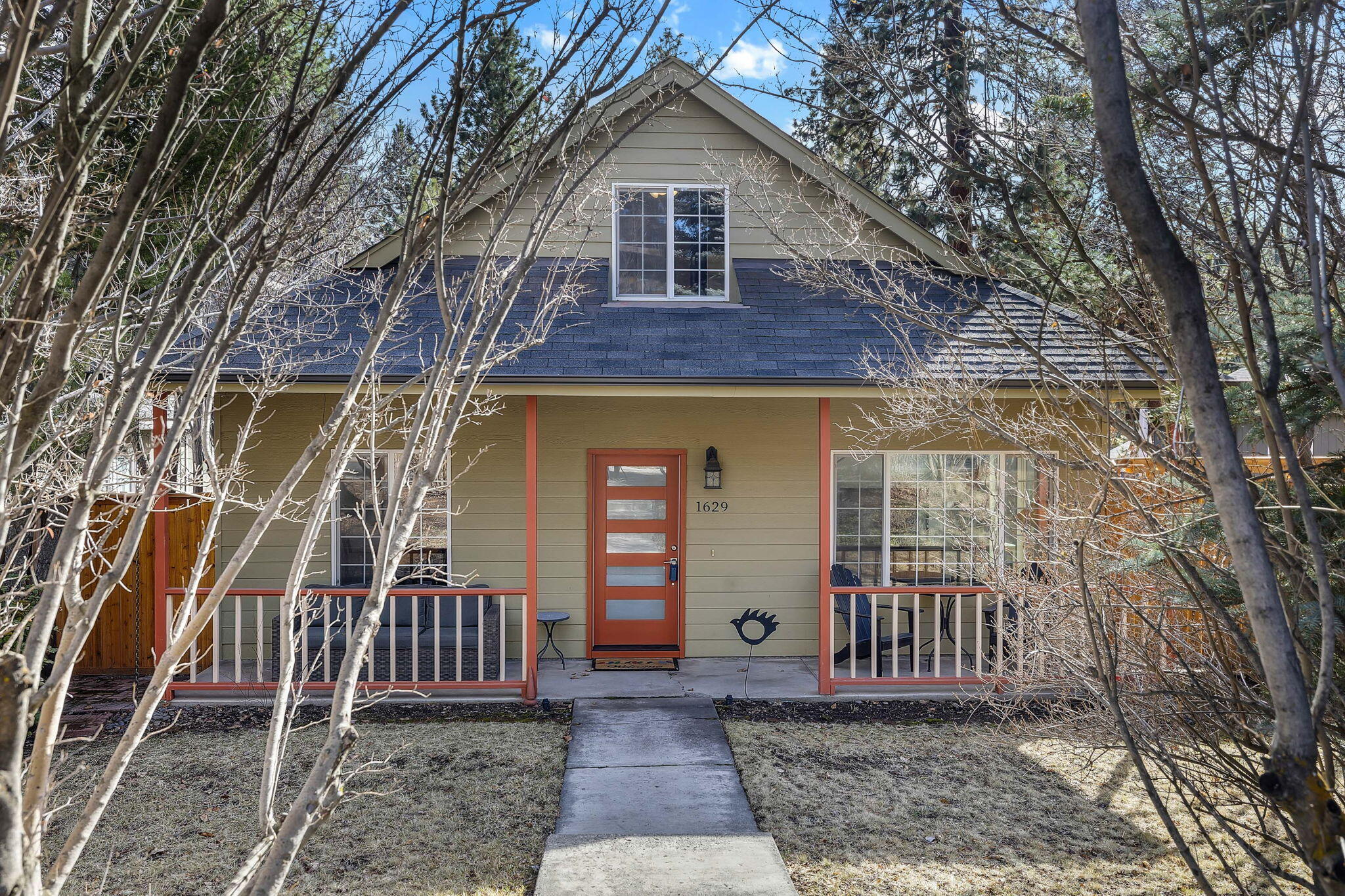 Discover the perfect blend of style, comfort and idyllic location in this (nearly) turnkey Westside Vacation Rental property. This home boasts 3 spacious bedrooms and 2 1/2 bathrooms providing ample space for families and groups. Situated a stone's throw to the popular Overturf Butte Trail System & dog park, outdoor enthusiasts will relish being less than 2 miles to Phil's Trail & other scenic routes. After a day of adventure, unwind in the thoughtfully designed living spaces, prepare cuisine in the functional kitchen offering leathered granite countertops & top of the line appliances. Outdoor entertaining is a dream with easy access to the patio with built-in benches & a gas fire pit. True privacy is enhanced with the yard being fully fenced. Downtown Bend is 1 mile and The Galveston Corridor is even closer. Reclaimed hardwood floors from a barn in Kentucky. High Efficiency HVAC. Short Term Rental Permit transfers with the property as the permit was obtained prior to April 15, 2015.