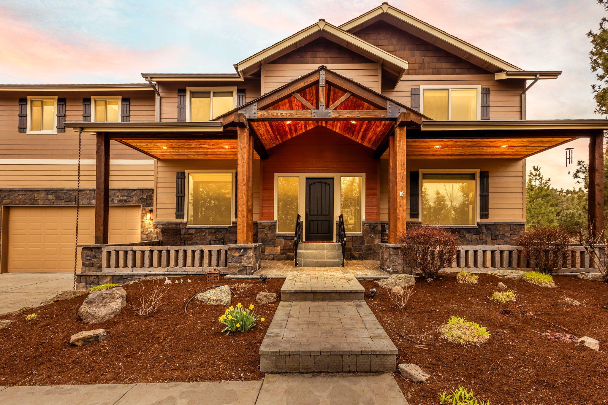Welcome home to this exquisite estate on 2.02 acres just minutes from the Prineville Reservoir & historic town of Prineville. This massive home boasts 3,870 sq/ft w/grand staircase entrance w/formal dining on the left & study/office off the right. Venture back to the great room w/stacked stone fireplace, a chef's dream kitchen w/double oven, propane stove top, pot filler, stunning wood cabinetry & endless space. Upstairs is 4 large bedrooms + lg media/bonus room w/pool table, wet bar, entertainment center w/built in surround sound perfect for movie night! (2) heating systems & (3) H20 heaters for the ultimate comfort. Covered front porch w/large beams & stone work. 3 car attached garage w/plenty of storage. Outside is an entertainer's delight! Covered patio, pergola, fire-pit, raised beds, drip systems & mature landscaping w/multiple pine trees. Detached 1728 sq/ft shop with 12' roll up door for boat/rv storage. Guest quarters w/bathroom & 3 additional rooms or hobby space, gym, etc.