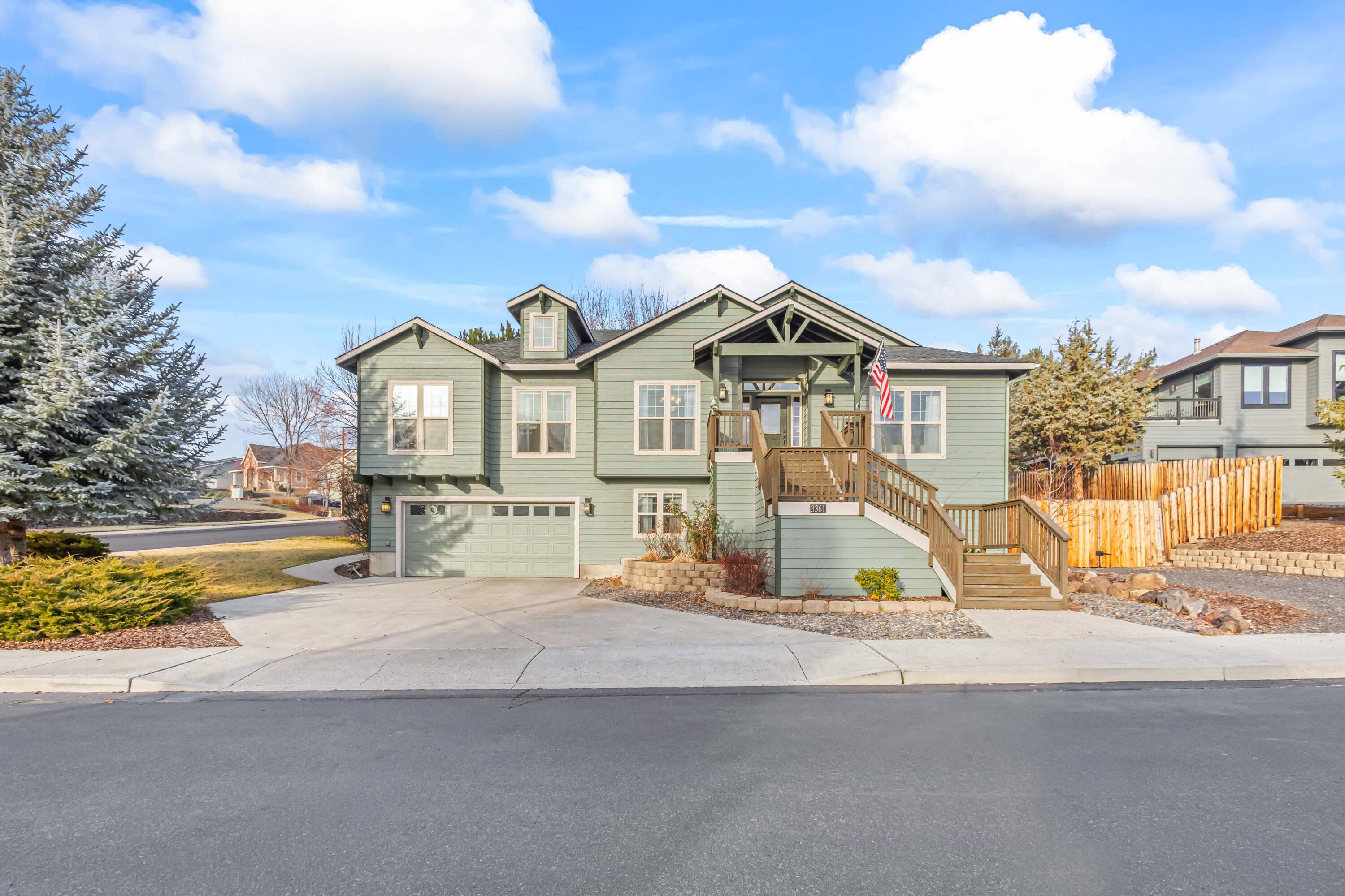 Situated on large corner lot in a highly desirable SW Redmond neighborhood, this stunning home offers over 3,000 square feet of thoughtfully designed living space. Features 3 bedrooms and 3.5 bathrooms, the home showcases vaulted ceilings, beautiful finishes, and an open, light-filled layout.
The well-appointed kitchen and living areas flow seamlessly, while the downstairs kitchenette provides excellent flexibility for guests, multi-generational living, or extended stays. Dedicated home theater adds a touch of luxury, perfect for movie nights and entertaining.
There is ample storage throughout the home, complemented by generous parking, including RV parking. Expansive, fully fenced backyard offers privacy and space to relax, garden and entertain.
This exceptional property combines space, functionality, and style in a sought-after location—an outstanding opportunity in SW Redmond