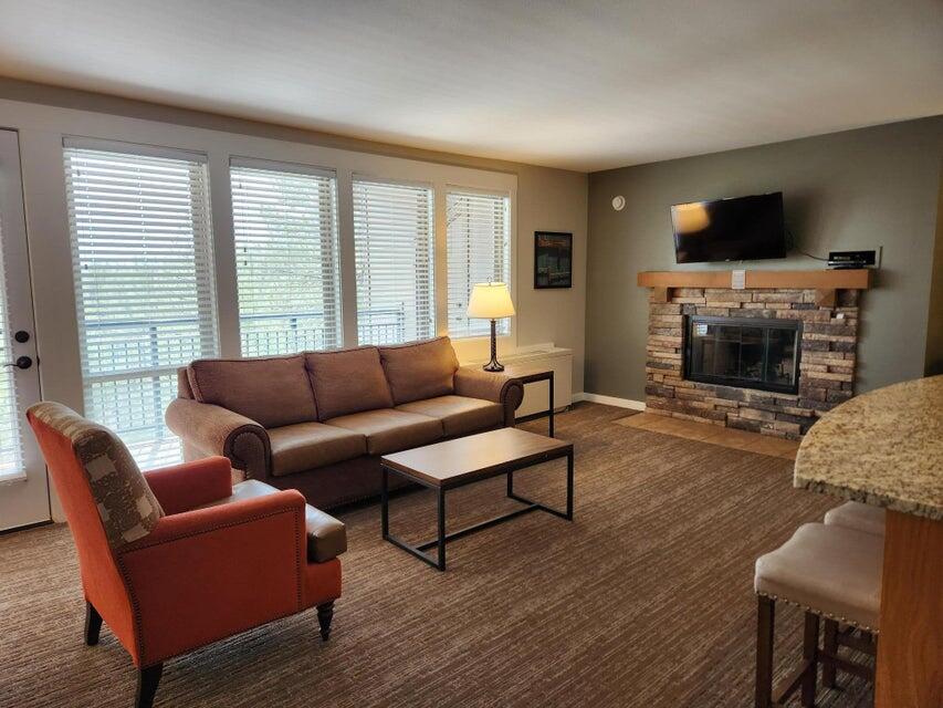Experience the luxury of owning a 1/6 deeded ownership (8 weeks per year for life!) at The Inn of the 7th Mountain Resort, Bend's premier resort destination. Explore all that Bend has to offer right at your doorstep, including outstanding resort amenities such as a restaurant and bar, pool, ice skating rink, fitness center, tennis/pickleball courts, playground, park, and white water rafting. Adjacent to the resort are mountain biking and hiking trails, as well as river access, while Mt. Bachelor is just 14 miles away. The condo comfortably sleeps 4, and its top-level location offers breathtaking views of The Deschutes National Forest and Paulina Mountain. Monthly HOA dues cover all utilities, TV, WiFi, garbage, snow removal, exterior maintenance and repairs, HVAC, hot water tank maintenance, and include the annual property tax amount for the deeded share. This opportunity is for a Week E share, with weeks rotating/alternating annually and predetermined years in advance.