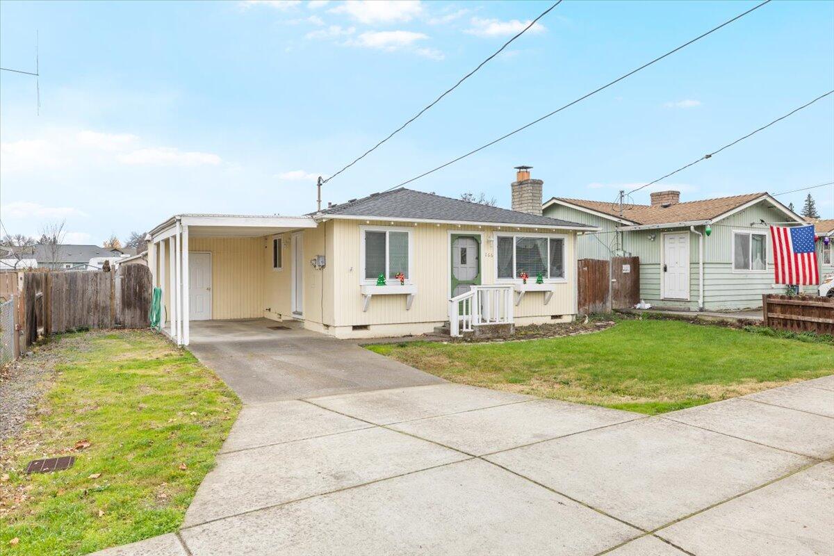 Charming and meticulously maintained, this 1962 3 bed, 1 bath home blends timeless character with thoughtful updates. Enjoy beautiful original hardwood floors, a cozy fireplace, and modern comforts like mini-splits and double-pane vinyl windows. The spacious backyard is perfect for play, gardening, or outdoor entertaining, and includes a storage shed for added convenience. Warm, inviting, and move-in ready—this adorable home has been lovingly cared for and it shows. Don't miss this one!