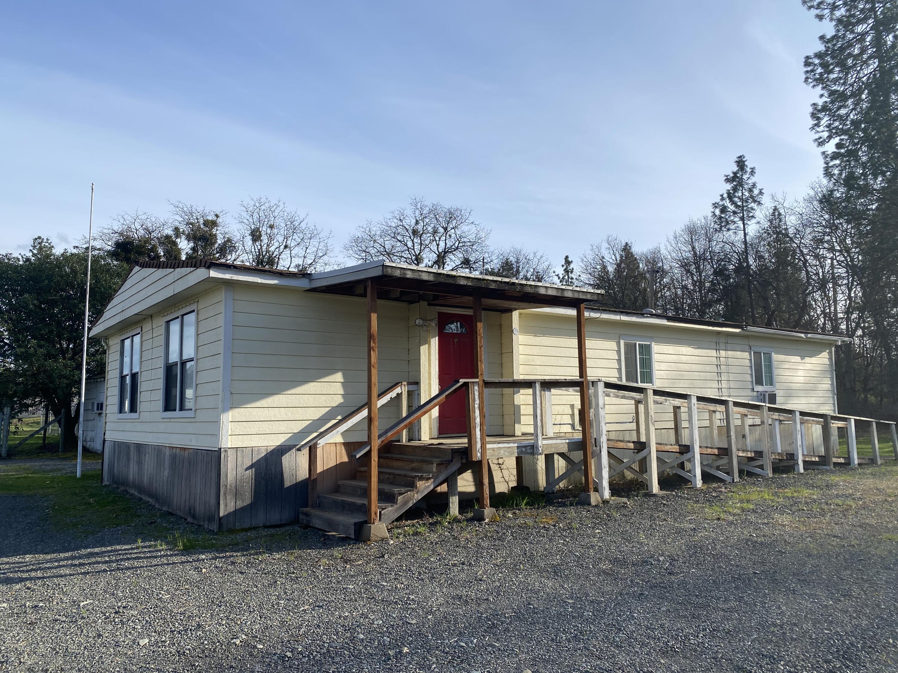 One of the Least Expensive Manufactured Homes out there on the Market at this time! Offering 3 Bedroom, 2 Bath, and 1,344 Sq Feet, this Manufactured Home offers a Large Living Room, Spacious Kitchen, and a Huge Master Bedroom. The Home has Hardy Lap Siding, Decking, and an Approach Ramp on One Side.  This Home has been used more as an Office/Meeting Space for the past many years, so there have been some Interior Modifications done to accommodate for that. Some various aspects of Deferred Maintenance will need to be addressed also, but this is an Amazing Value for the Price! This is the PERFECT Affordable Home to move onto your Vacant Parcel, and quickly create a New Living Space.  Any and All Offers considered, so don't be shy! Absolutely sold 'As-is'. Must be moved from its Current Location at the Buyer's Expense.