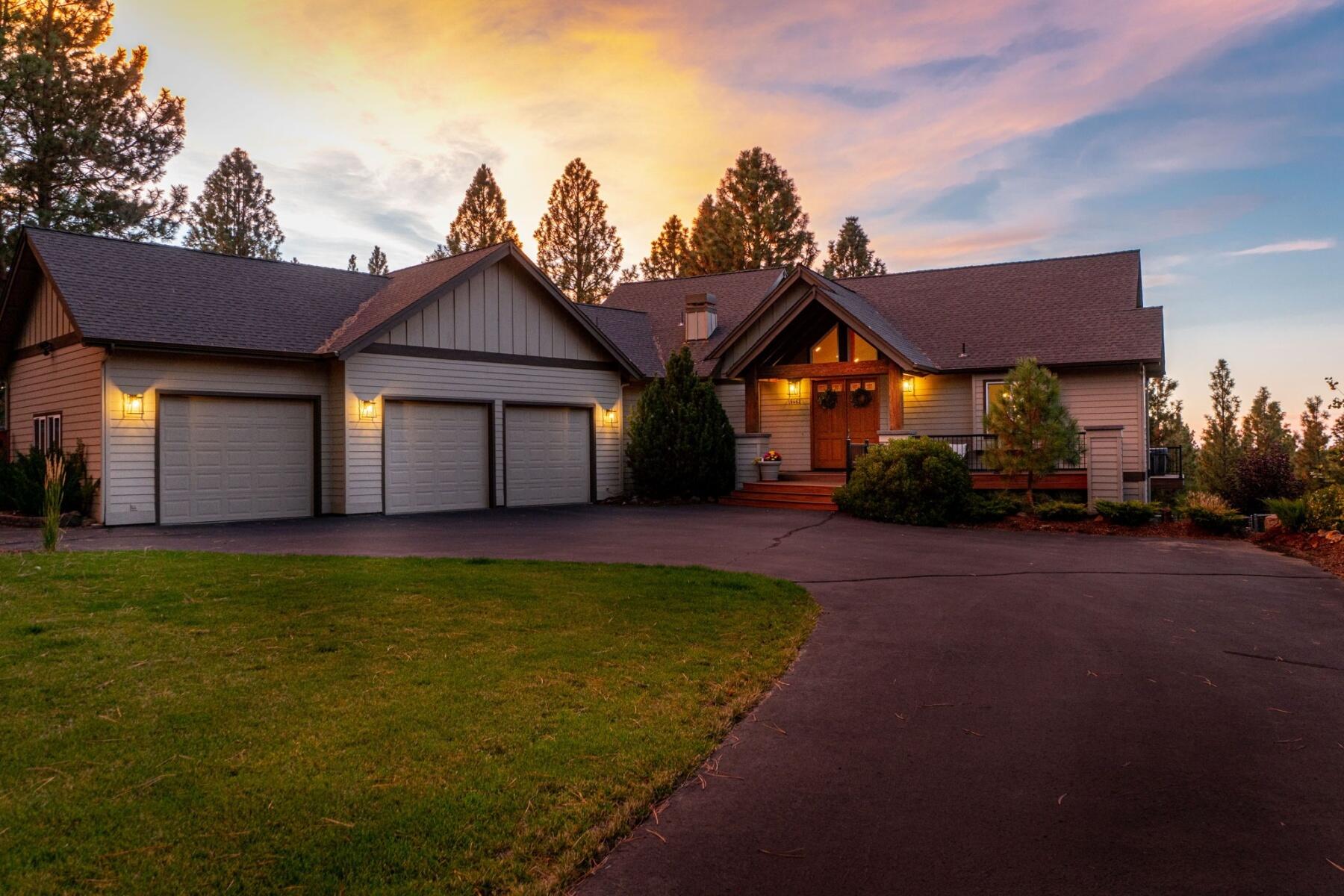 Open House Sat has been CANCELLED.  This gorgeous custom home sits on a large, private lot in desirable First on the Hill Sites and enjoys a scenic backdrop with captivating views of the beautiful pine tree forest. High quality design elements throughout give a feel of mountain modern elegance and feature a light, spacious floorplan designed for comfort, livability and accessibility.  Dramatic great room has vaulted ceilings, walls of glass, hardwood beams and impressive stacked stone fireplace. Beautifully updated kitchen has tasteful finishes and flows into a dining area and expansive deck for enjoying starry nights and soaking in the natural beauty. Primary Suite on main floor has luxury bath and walk in closets. Finished basement downstairs features an extra large guest/flex room, two add'l guest rooms that share a bath and bonus room that opens to a covered outdoor space. Fabulous three car garage. Wonderful location close to town, schools and recreation.