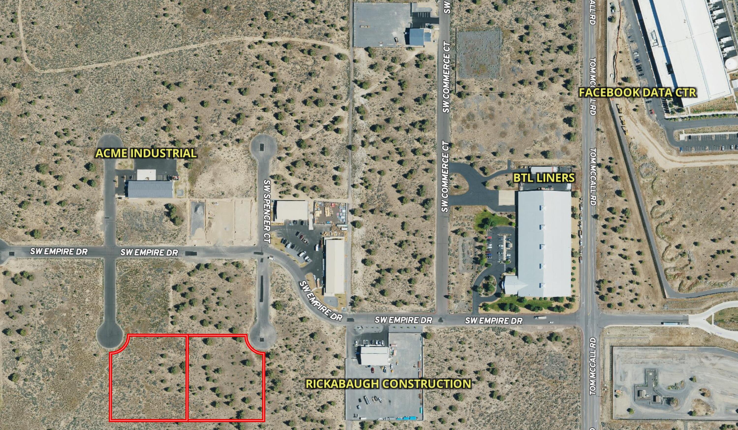 Industrial lot for development in a thriving business environment. A contiguous 2.16 AC lot. M-1 Industrial Light, this lot can accommodate  a diverse range of industrial uses. Shovel-ready, equipped with utilities, Cascade Natural Gas & high-speed internet, ensuring your business operates w/cutting-edge technology. Easy access to Redmond & Bend via Hwy 26/126 & situated just west of Prineville. Within the Enterprise Zone for Prineville these lots are eligible for tax incentives. Prineville is known for its supportive local government & business-friendly climate. You will find a welcoming community eager to facilitate your development through efficient planning & construction processes.