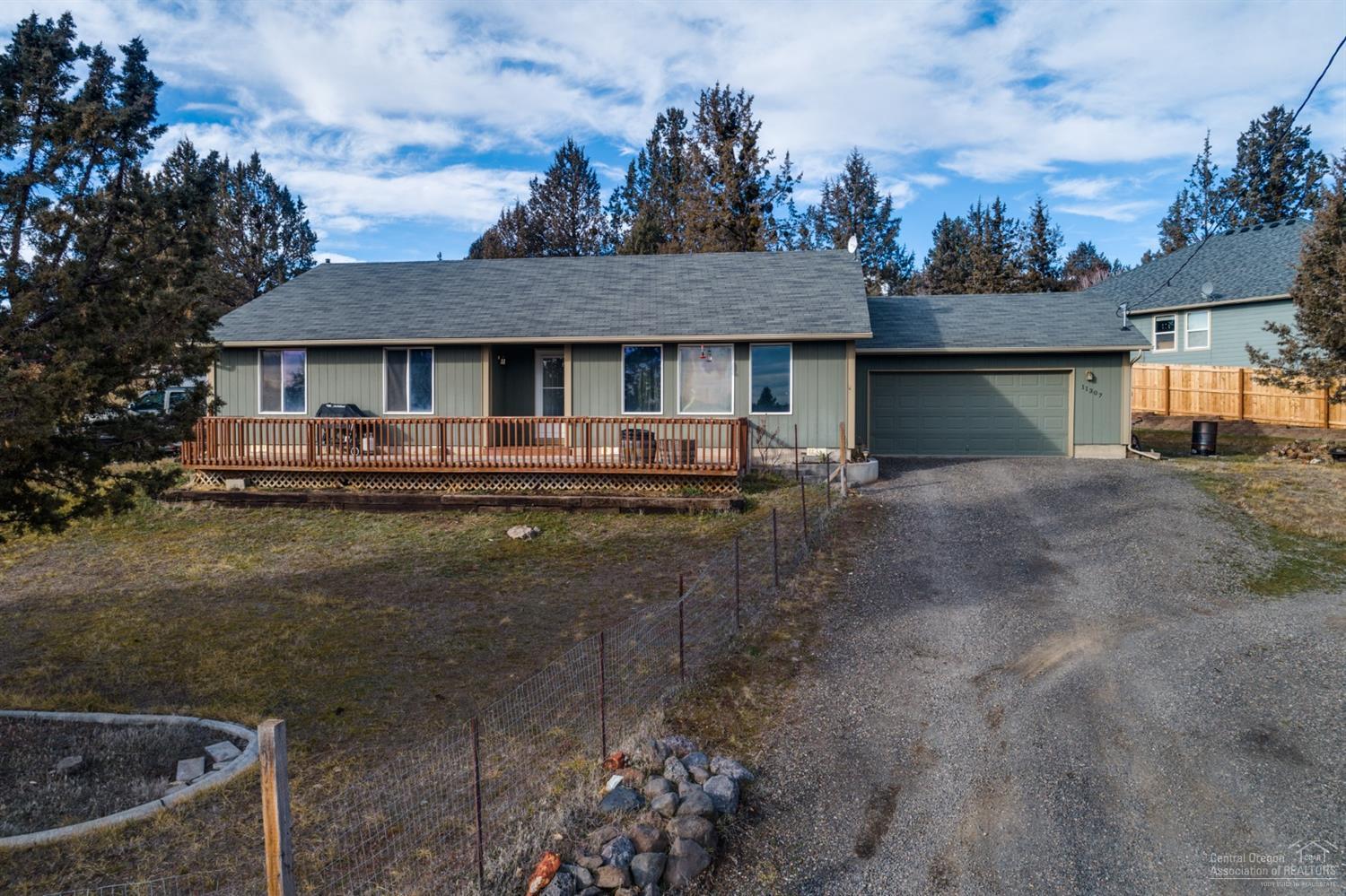 Cozy, single-level home located on a double lot in the private and charming community of Ochoco West, located at the base of Grizzly Mountain. This 3 bedroom, 2 bath home has an open floorpan for easy and comfortable living. Vaulted ceilings in living area make home feel spacious and bright. The large master with walk-in closet looks out to the backyard with your very own apricot tree! Take in the serenity and views from the front porch. Enjoy country living with amenities galore- including a swimming pool, club house, private fishing pond, shooting range, horse stables (by availability/fee), bordering 1200+ acres of recreation land with multiple trails for all your outdoor adventures.