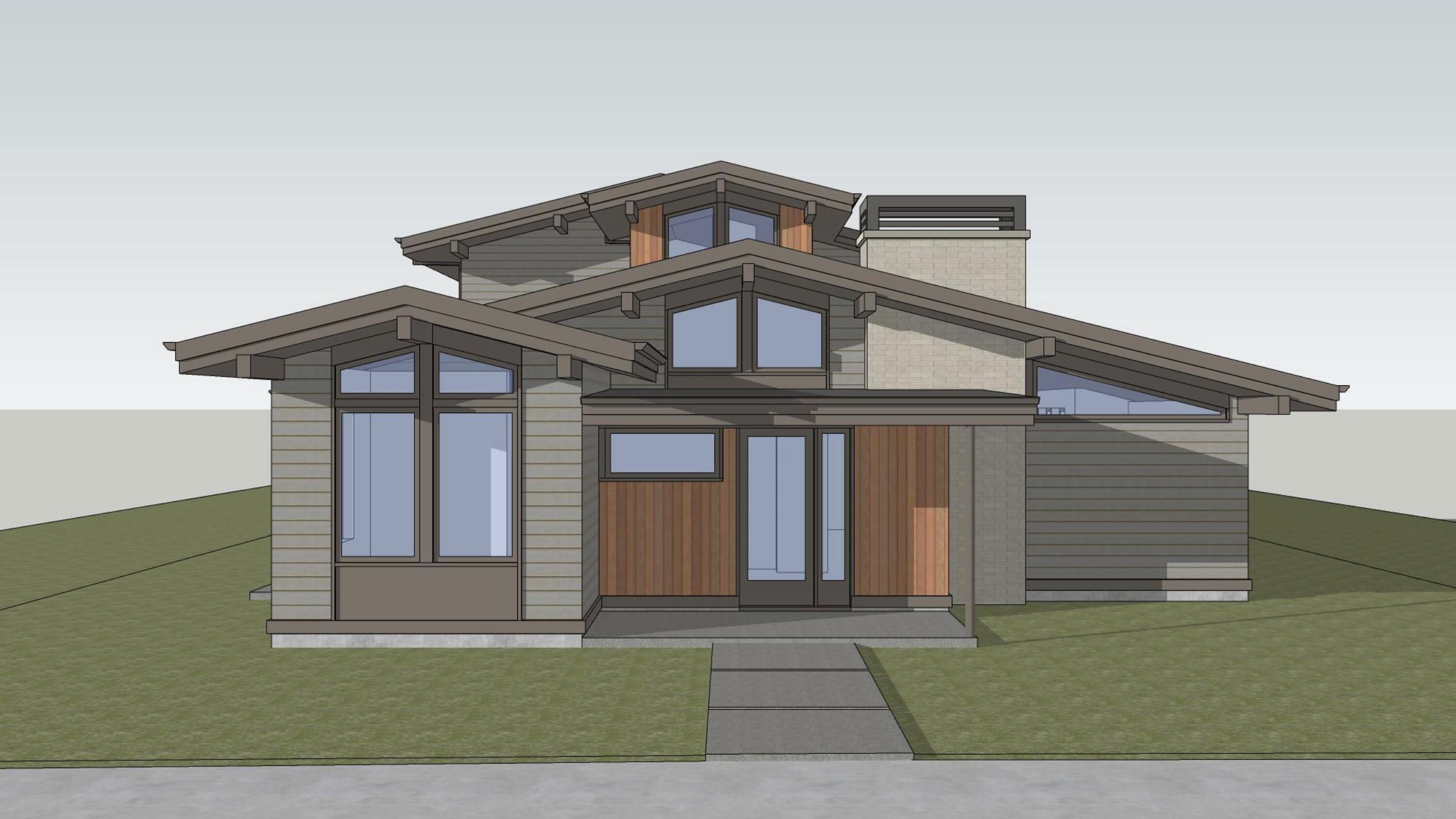 Exquisite Mid-Century Modern home from Greg Welch Construction in one of Bend's newest
neighborhoods, Discovery West. Foyer entry leads to a vaulted great room with lots of natural light, dining area & kitchen. Solid surface quartz countertops throughout, Bosch stainless appliances & custom cabinetry. Resident bedroom on the main floor with radiant floor heat, walk-in tiled shower, soaking tub and walk-in closet. Home also features main level office space along with two guest bedrooms upstairs along with a loft/bonus area. 10ft side yard setback offers a great sense of space & separation from neighboring homes; lovely rear patio for entertaining, landscaped & fenced yard & attached three car garage.