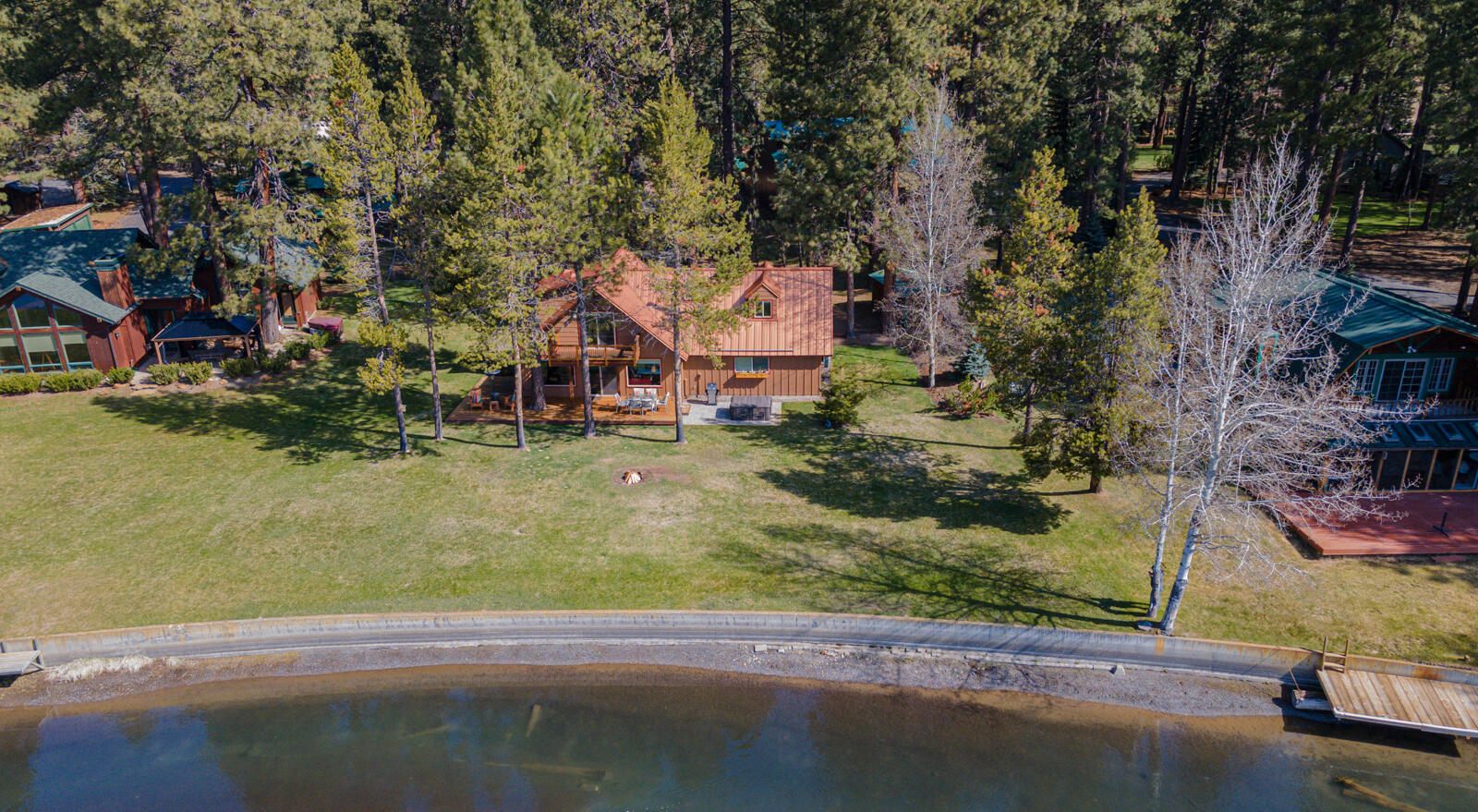 One of the finest subdivisions in Central Oregon River Forest Acres.  This property features a view of the river and national forest!  This home is special because it's closeness to the river, only 55' from the deck to the river. Something you would have a hard time finding anywhere else.  Because of its great location, this 3 bed, 2 bathroom home is perfect for those wanting to fish, float the river or just want to enjoy the view.  The location gives you great access to Bend, Mt. Bachelor and Fall River.  Wake up every morning or go out every evening to enjoy your backyard in a hot tub that will let you enjoy the moment longer.  All kitchen appliances are Bosch with Daiken wall units for heat/cooling.