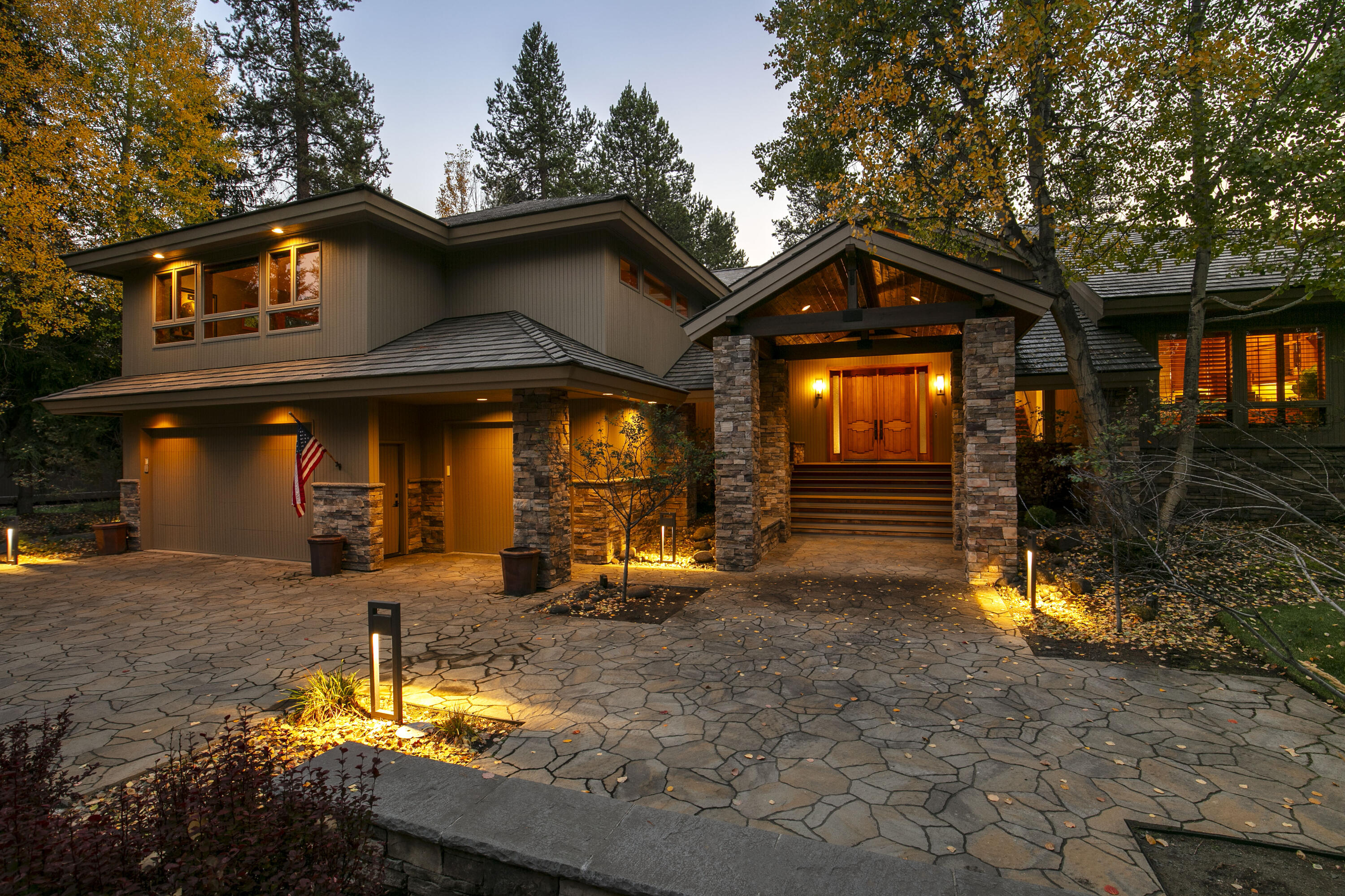 You've found the epitome of modern luxury & comfort! This stunning & very private property in the exclusive North Course Estates is primed & ready for its next perfect match. No detail was spared in the thoroughly upgraded, up-leveled, & immaculately maintained home. Boasting 6000+sf, this brightly illuminated home, located on the #2 tee of the private golf course with breathtaking views of the fairway & pond, has spacious common areas, including an enviable, inviting kitchen that opens to the 2nd story deck for fabulous outdoor entertaining, & a large, relaxing bonus/media room, complete with beverage lounge & pool table. Along with the magnificent primary suite, each add'l bedroom is an ensuite, all with ample space to ensure ultimate comfort for your guests. The discriminating eye will not overlook the high-end features-Viking/Thermador/Sub-Zero & Asko appliances, Elfa closet organization in all closets, and the impressive collector's wine cellar! See Documents for Add'l Features.