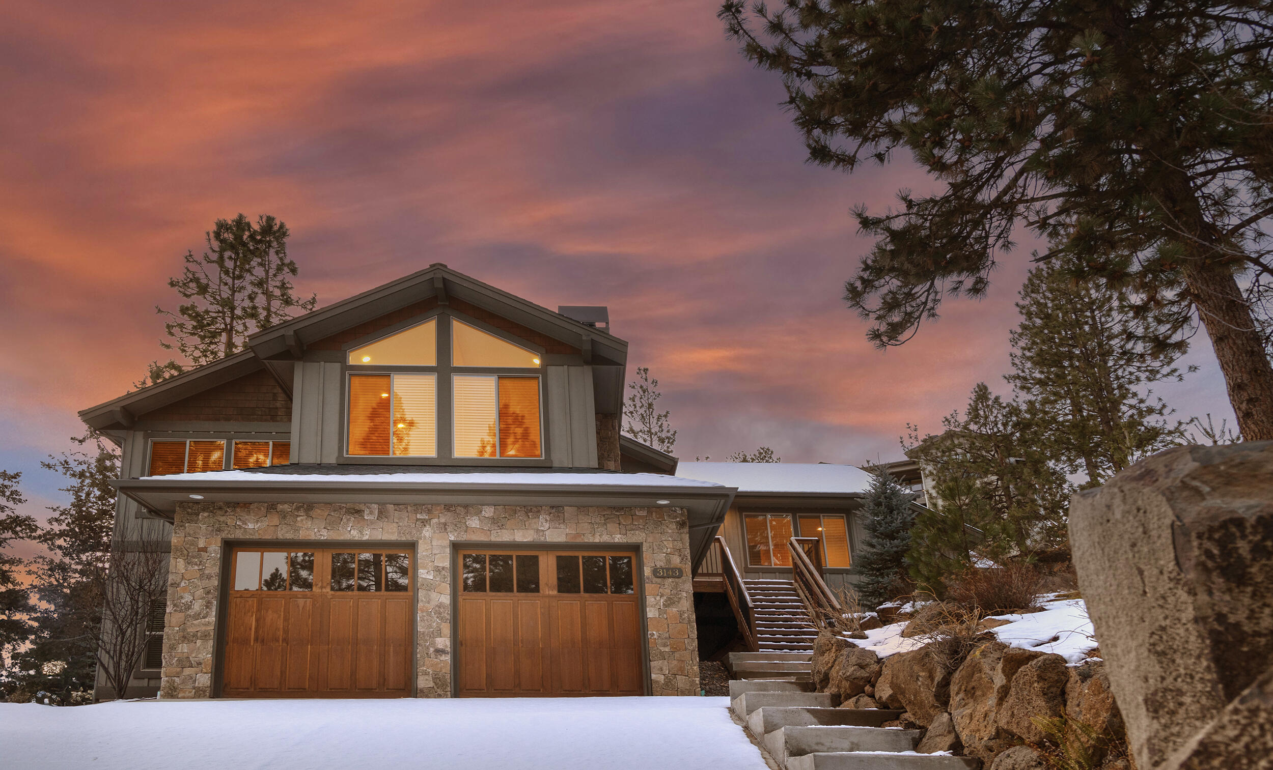 All Main Level Living in Wonderful NW style home in highly sought after Shevlin Ridge Neighborhood. 4 spacious bdrms & 3 bathrooms, along w/a great room, separate living room & formal dining area to offer all the space you would want on ONE level. Both the great room & Living room have their own fireplaces for warming you in the cozy winter nights and over all ambience. Primary suite is very spacious, includes a soothing soaking tub in the bathroom as well as a large walk-in closet. The kitchen is spacious, offering great flow for entertaining with a large island and small nook area to allow for extra seating in addition to the large formal dining room that is full of light and territorial views! Storage abounds in this home with not only extra closet space but in garage & under stair storage for all of your gear. Oversized garage gives way to shop space to set up as you wish or use as an exercise room. Lot is large enough to provide ample space between neighbors, yet low maintenance.