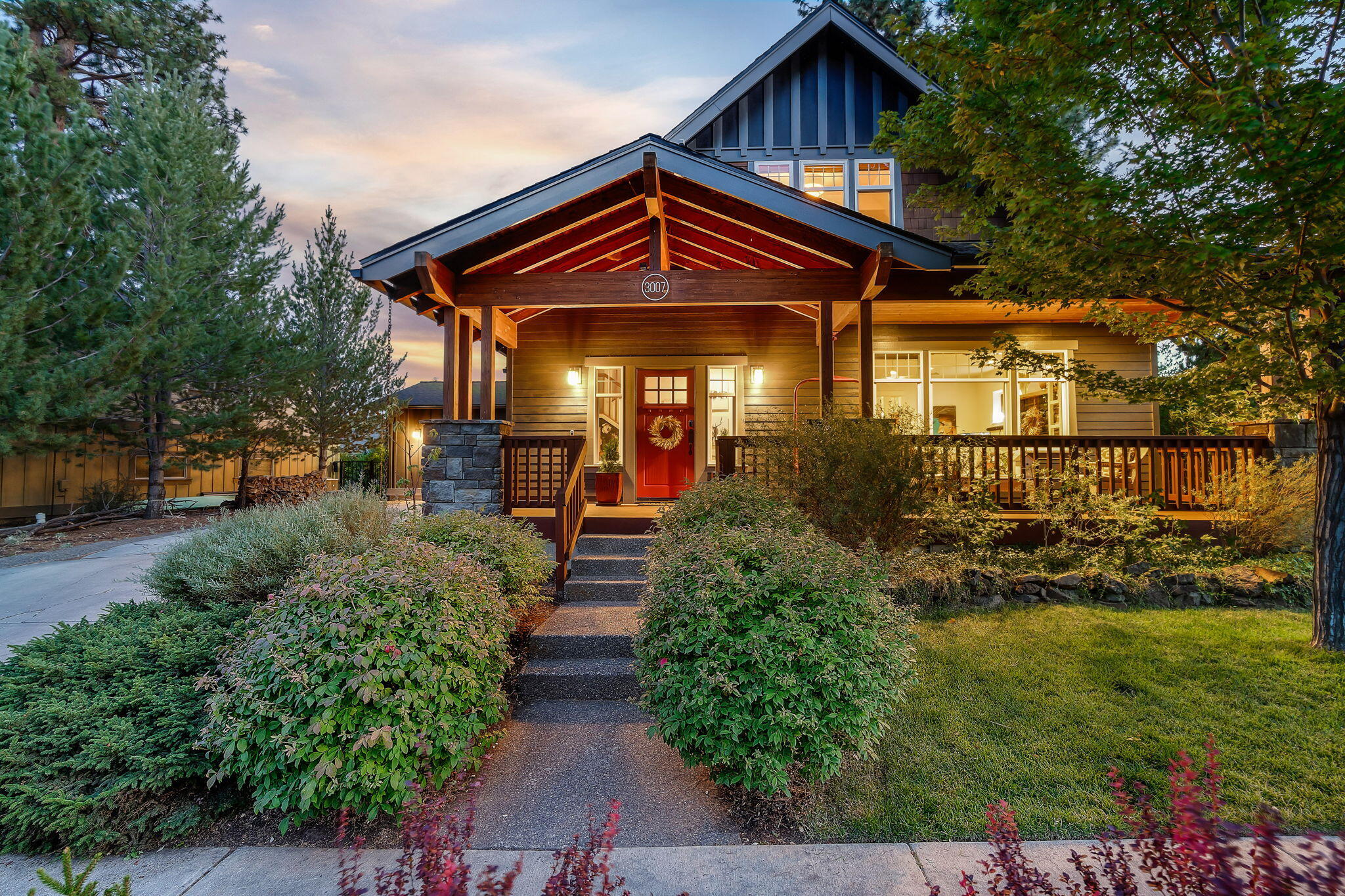 Impeccable quality, stylish design, and thoughtfully functional! From the moment you arrive, this home feels like stepping into your favorite Pinterest board. Nearly every surface has been upgraded, with approx. $280,000 in renovations. Highlights include custom Brian's Cabinets, in-cabinet + under-cabinet lighting, new roof (2023), new furnace (2025), heated floor in the primary bath, and 220V for a hot tub. The spacious main-level primary suite is paired with a laundry room offering extra storage. Upstairs features a family room, 3 bedrooms, and an office. The lush backyard offers gated alley access and an easement behind the home. Storage is abundant with a tandem 3-car garage and ample closets. Located near Shevlin Park and NWX, this westside gem combines comfort, design, and location.
No Showings until June 14th.