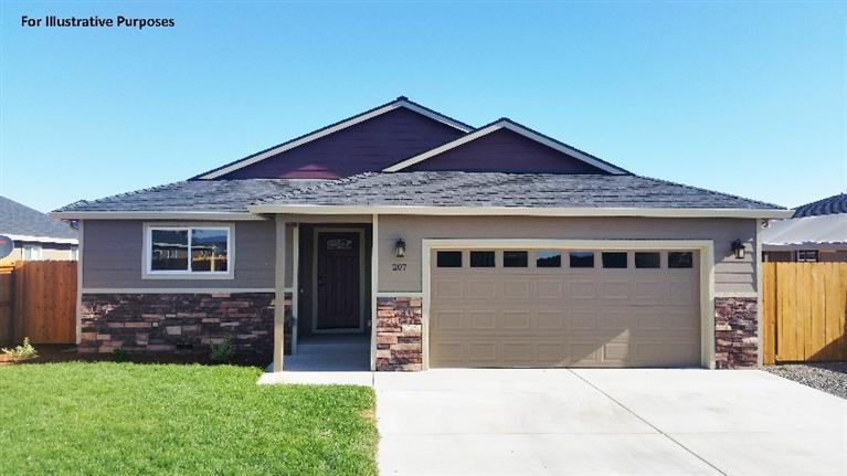 Beautiful brand new custom built home with tons of upgrades & extras built with pride by Snyder Creek Construction. This home has a wonderful open floor plan and is near completion. Incredible location! Just 30 seconds away from the Don Jones Memorial Park. Granite countertops in kitchen & both bathrooms. Stainless steel appliances, custom cabinets, huge vaulted ceilings, kitchen pantry, upgraded laminate floors in entry, kitchen, dining area, & living room. Custom tile flooring in laundry room & both bathrooms, large master suite with walk-in closet & 2 sinks, inside laundry, & much more. Beautifully landscaped front and back yards with timed sprinklers, 2 car finished garage, Rocked RV Parking, rock facade on front of home. Covered back patio, upgraded electrical throughout including high speed communications, fenced back yard for privacy.