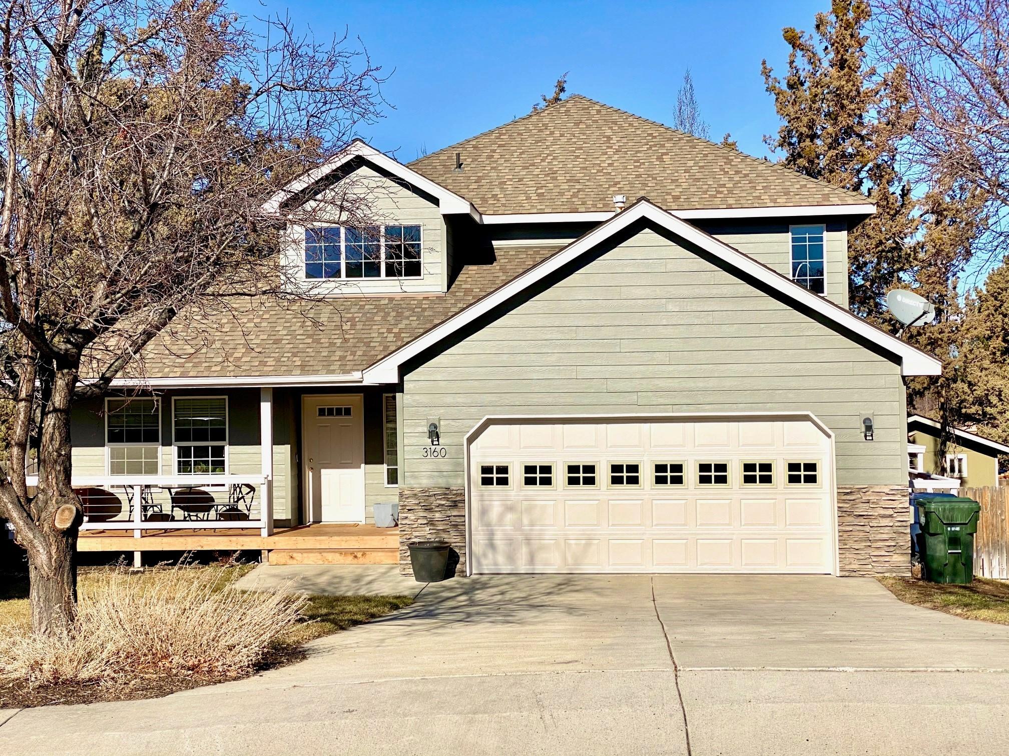 Well maintained home in NE Bend on a quiet culd-a-sac. Smart floor plan with all bedrooms up. Open kitchen with tiled countertops and white cabinets. Hardwood floor throughout main level. Large fenced back yard that includes both a spacious deck and ground level paver patio. Large spacious garage with built in storage. Close to schools, medical and shopping.