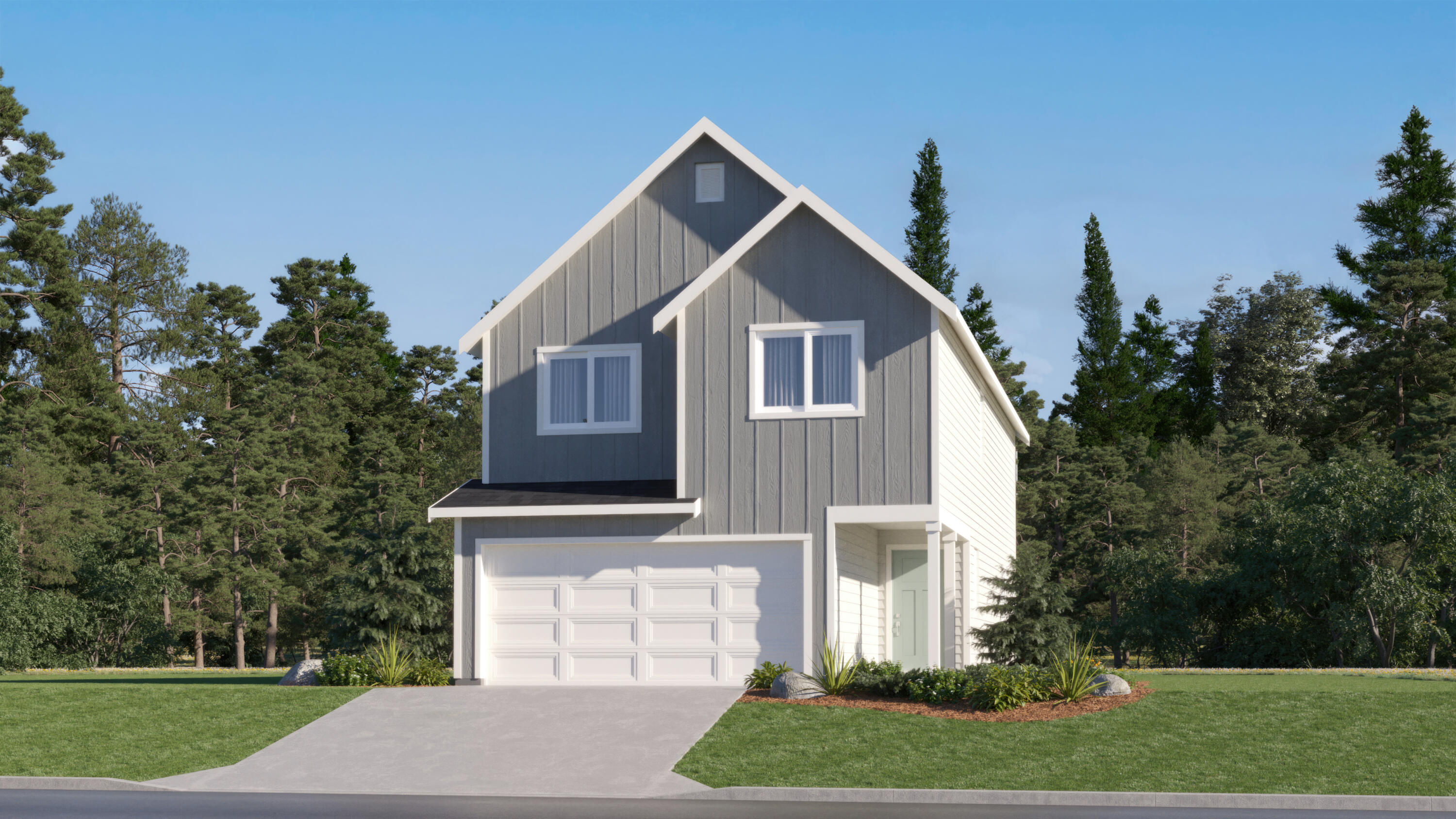 This new construction home is located at Reserve in the Pines, a beautiful community in La Pine surrounded by year-round outdoor recreation. The Blair plan features an inviting first floor with an open-concept layout that connects the great room, kitchen with large pantry and dining nook with access to the patio. Upstairs are three bedrooms, including a primary suite with an en-suite bath and a walk-in closet for comfort and privacy. Interior highlights include quartz countertops, shaker-style cabinetry, and LVP flooring in the kitchen and bathrooms. This home includes central AC, refrigerator, washer and dryer, blinds, and a xeriscaped front yard with a drip irrigation system, all at no extra cost! Homesite #95. Est. completion: March 2026. Rendering is artist conception only. Photos are of a similar home, features and finishes will vary. *Below market rate incentives available when financing with preferred lender.*