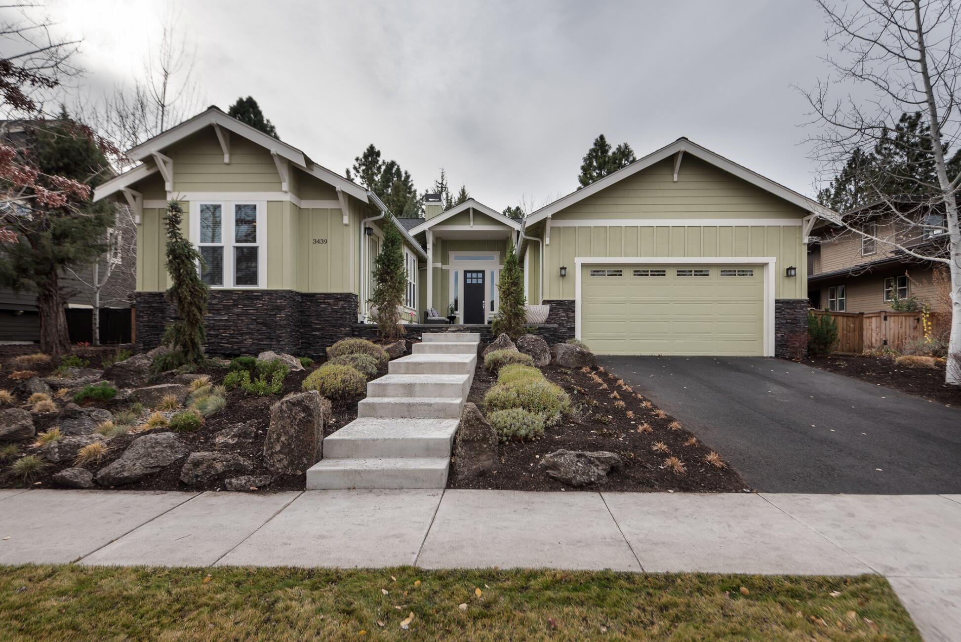 Lovely single level home situated on a private .26 acre lot in the desirable NW Bend neighborhood, Awbrey Park. Featuring a 2,251 square foot open floor plan with 3 bedrooms, 2.5 bathrooms and finished with hardwood floors, tile and solid surface counters and bathrooms, large kitchen island, vaulted ceilings, built-ins and more. Amenities include gas forced air, air conditioning, 2 car garage, and all appliances including washer and dryer. Fantastic backyard features a covered patio, oversized paver patio and the perfect spot for a firepit. Great location with easy access over Awbrey to Downtown Bend and Mt Washington into North Bend. Awbrey Park offers neighborhood access to Sawyer Uplands Park which connects to the Deschutes River Trail on to Sawyer Park.