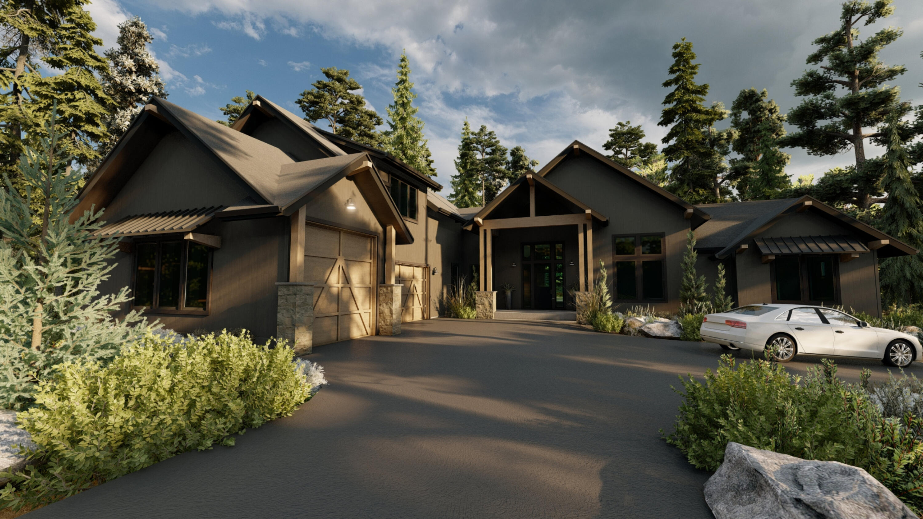 Built by Stone Bridge Homes NW, welcome to this beautifully appointed home in Caldera Springs. This 3,857 sqft home is thoughtfully designed and perfect for entertaining & gathering. The kitchen features custom stained knotty alder cabinetry, a large quartz island, and Jenn-Air stainless steel appliances. The main level features a den and three spacious en-suites, including the primary w/access to the patio. Upstairs, you'll find 2 bedrooms and a full bath. Additional features include insulated 3-car garage w/electric car charging outlets, pre-wired for hot tub, stamped concrete patio, and cultured stone accents. The community of Caldera Springs features miles of trails alongside lakes & streams, 9-hole golf, outdoor pool, fitness center, complimentary use of bikes & paddleboards, and much more - including the highly anticipated Foresthouse recreation and gathering hub, set to open in summer 2024.