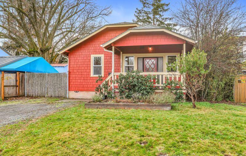 Welcome to this well maintained historic cottage in a prime Ashland location. The many upgrades makes this home ready to occupy. This bright, cozy home offers a new HVAC system in 2023, newly installed hardwood maple flooring in the living & dining areas w/ remodeled bathroom and kitchen. Property offers RV hookups with a fully fenced back yard. Plenty of storage with two sheds, one equipped with a toilet and sink. Ideal location just minutes to local parks, schools, grocery, and Southern Oregon University. Ashland is also famous for its Shakespeare Festival and outdoor recreation. The surrounding mountains and lakes offer endless exploration.