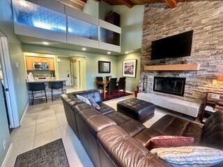 Turnkey, fully furnished 2-bedroom, 2.5-bath vacation rental offering flexible use as an owner-occupied getaway or income property. Two adjoining units: a one-bedroom loft unit with full kitchen, living area, full bath plus half bath, private balcony and a studio suite with king bed, full bath, private balcony.  HOA dues include building insurance, ALL exterior maintenance, ALL utilities (electric, gas, water, sewer, garbage, heat, A/C), cable, landscaping, snow removal, and HVAC servicing.  Two heated pools, children's pool, three hot tubs, fitness center, pickleball and tennis courts, sauna, ice rink (winter), frisbee golf, mini golf, mountain bike circuit, on-site restaurant and store, 24/7 concierge.  Located just 15 minutes from Mt. Bachelor, (with peak views), access to multiple biking trails, and minutes to Downtown Bend.  Rent each/both out short term or long term.