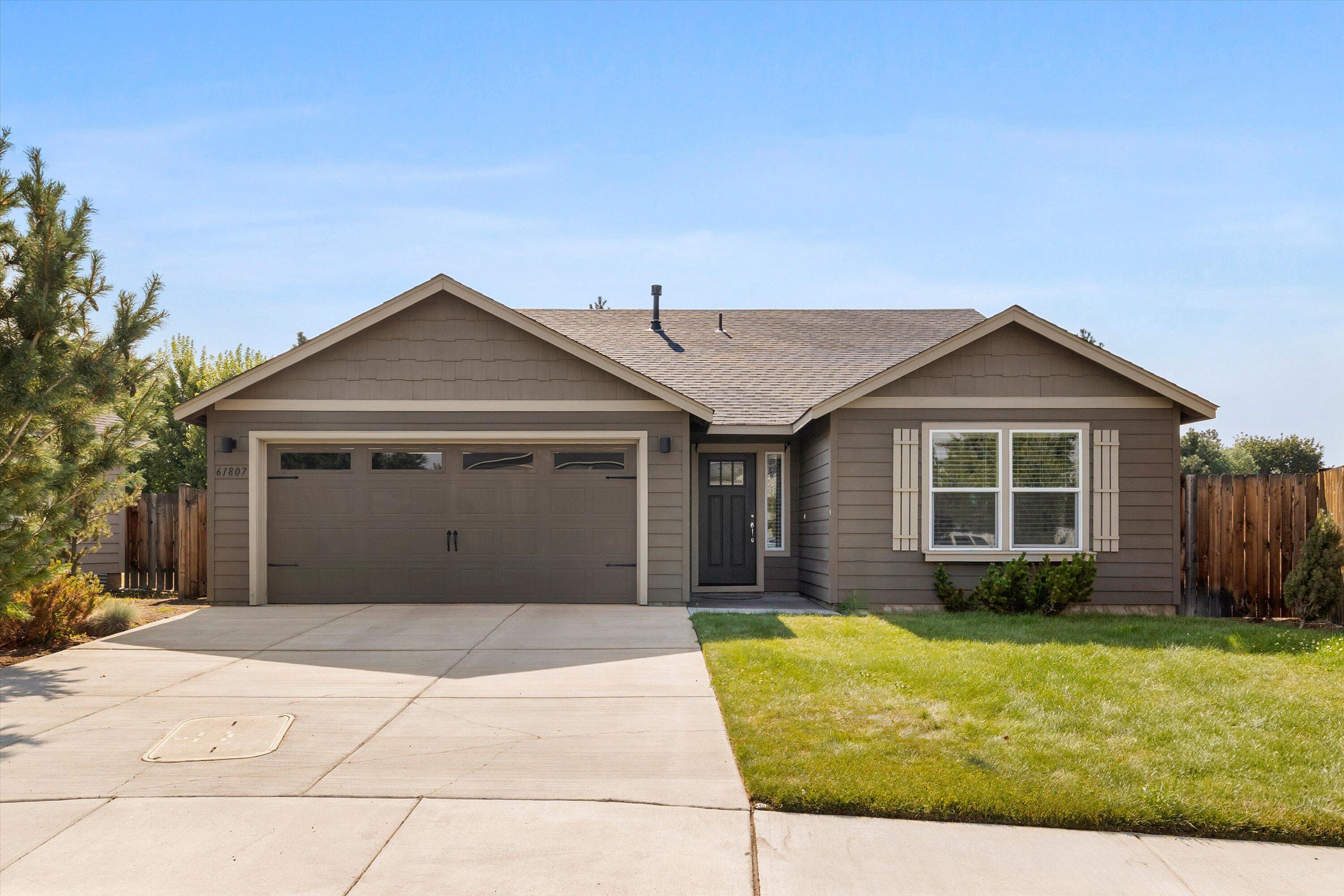 Charming single-level home in Pettigrew Place, tucked away on a quiet cul-de-sac. This inviting home features an open floor plan with vaulted ceilings throughout, creating a bright and airy feel. The kitchen is complete with granite counters, an island, pantry, and adjoining dining area. A spacious living room centers around a gas fireplace with a mantel.The primary suite offers vaulted ceilings, dual closets, a double vanity, and a walk-in shower. Step outside to a serene backyard with mature landscaping, a koi pond, and two spacious side areas. The yard is fully fenced and equipped with sprinklers in both the front and back.Ideally located near restaurants, coffee shops, Larkspur Park & Senior Center, and The Forum Shopping Center—making errands or a day out effortless. Neighborhood amenities include a park, playground, and close access to the Larkspur Trail.