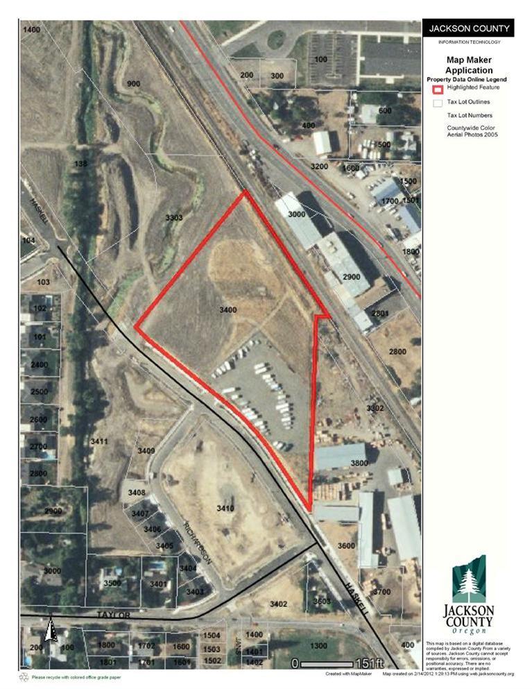 Fantastic opportunity for multi-family land in the award winning Twin Creeks Development ! Medium Mixed Residential Zoning allows 16-32 units per acre. Terrific location on the same block as Mae Richardson grade school and Central Point Retirement Center, just blocks to downtown Central Point. Property has no address but is in the 600/700 block of Haskell street on the East side of the street. Bring your condominium, apartment, or other high density project to beautiful Twin Creeks and enjoy our parks and open spaces. Contact listing agent for market feasibility information. Listing agent is related to manager of selling corporation.
