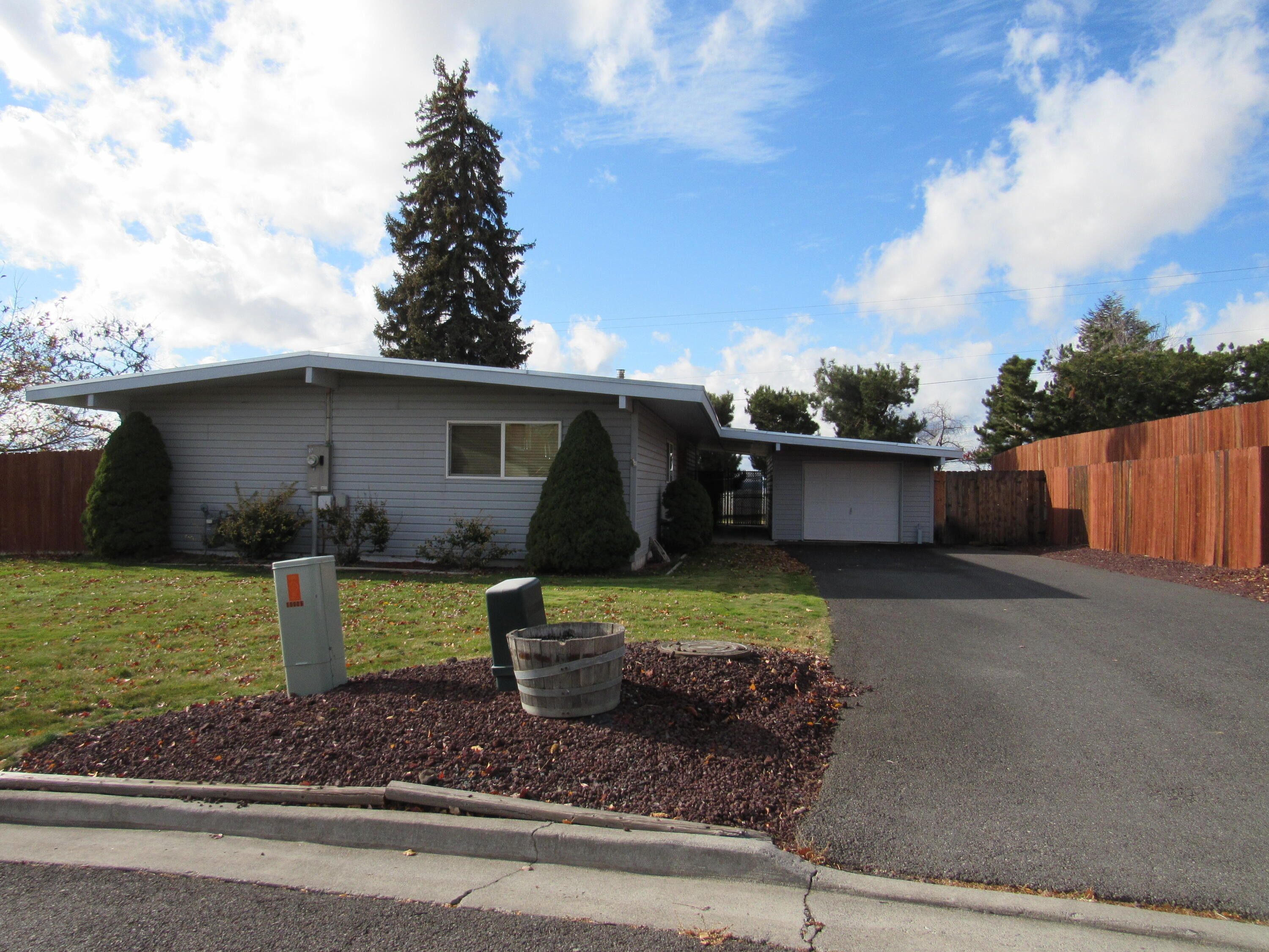 This home is a great single unit in Falcon Heights  with a nice view of the ranch beside it with deer roaming around. This home is at the top of Falcon Heights. 3 bedroom 1.5 bath has a fireplace for the cold winter days and nights Also a new heat pump and Forced air natural gas furnace. This home has been very well cared for and maintained.  Nice sized back yard fenced and a great view also has some large trees.  Open living room and dining area.  A one car garage with a storage room thsi is a must see.