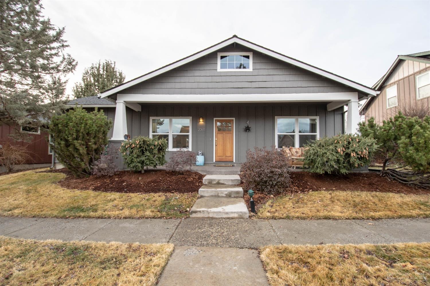 Single level charming house in the established Foxborough Neighborhood in SE Bend, OR. Enjoy the large open living floor plan with separation of master bedroom from guest bedrooms. Interior and exterior paint have been updated in the last two years. Back yard updated charmingly with low maintenance enjoyment in mind.