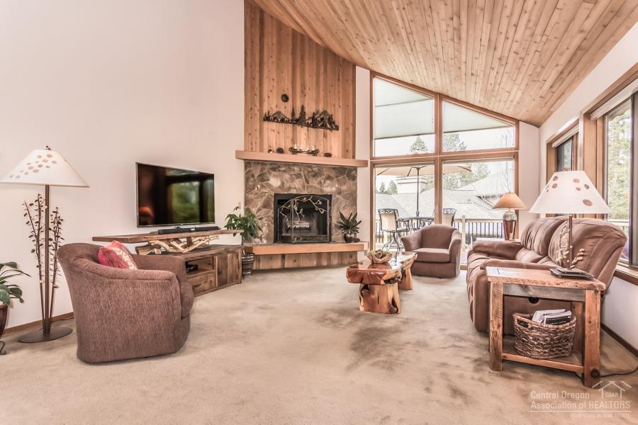 Outstanding opportunity on one of Sunriver's most desirable lanes. Located in an area of larger, upscale homes 15 Big Leaf Lane has lots to love. Brand new roof, new paved driveway in 2017. Remodeled kitchen and bath with granite counter tops In 2015. An HVAC system with high efficiency, medical grade filtering, a water heater installed 2018, and fresh exterior paint. The Great Room has high ceilings and a large wrap-around deck. Guests enjoy comfortably-sized bedrooms downstairs. Four-car garage with over-sized bays (each bay is a double garage). Room for all of your Central Oregon toys. Call today for a private showing.