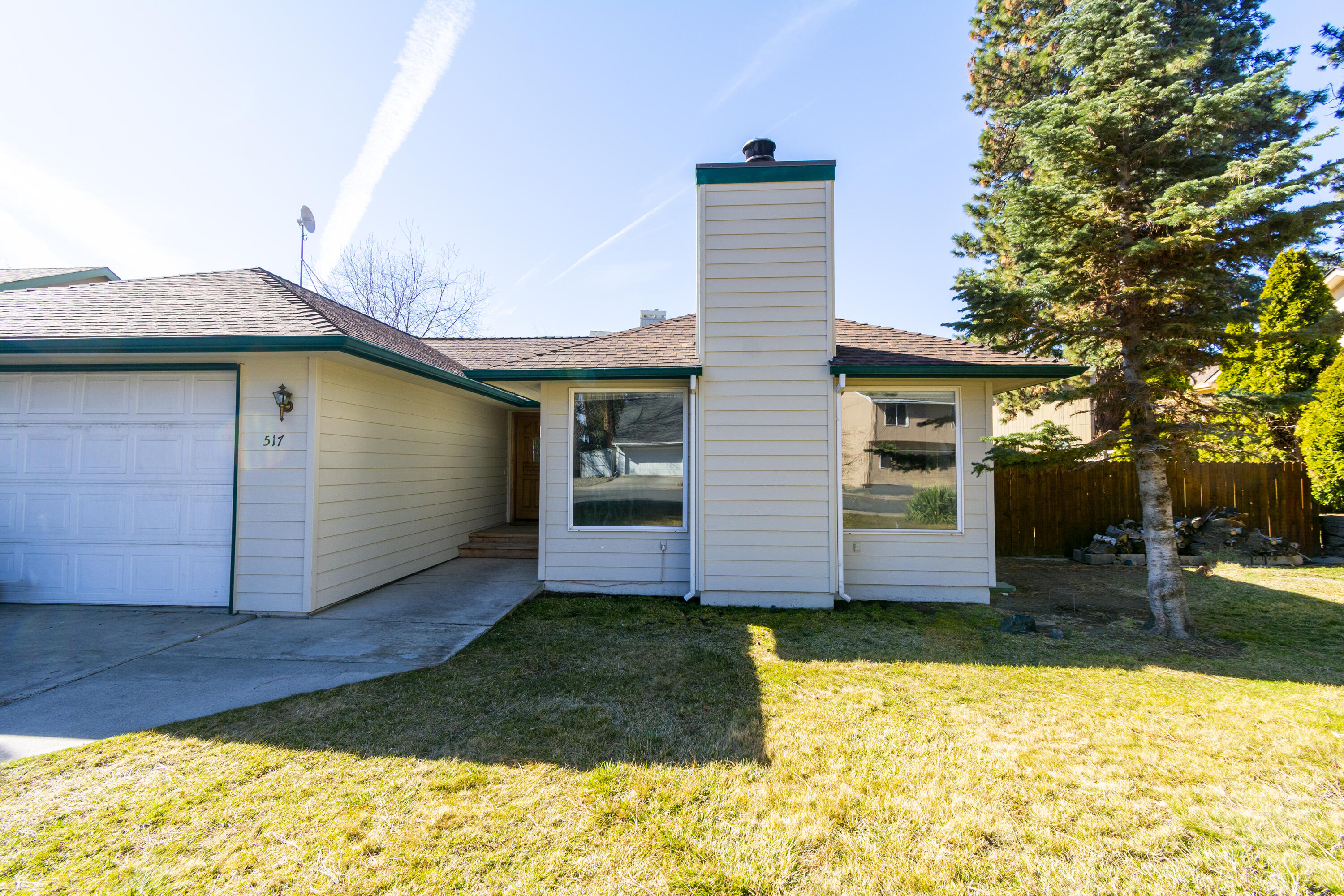 This single level home is ready for its new owners to make it their own! This home is situated in a family friendly neighborhood with no HOAs. Large windows in front bring in natural light. Skylight in primary bedroom.  Fireplace for those cold winter nights. New roof and outside paint in 2020.  Picture yourself on the back deck, ready to barbecue and the children and pets playing in the yard! Open House Saturday March 26, 2022 from 12:00 pm to 3:00 pm.