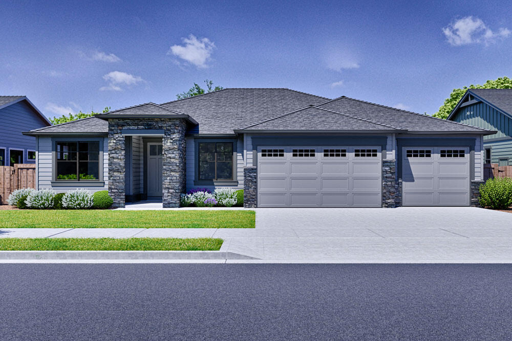 Home site 02, nestled under a canopy of Ponderosa Pines is the Signature community of Pahlisch Homes, Collier. Home backs green space making the feeling here of peace and serenity. Situated less than a mile from the shops and restaurants at Northwest Crossing and nearby parks and schools you are close to all the happenings in northwest Bend. Enjoy having all the trails right outside your backyard and easy access to Mt. Bachelor and the Cascade lakes. The Bentley floor plan will dazzle you with its open space and natural light from the abundance of windows. With the two guest rooms (one is a suite) and office on one side of the home and the primary suite on the other there is the utmost of privacy. High-end finishes like JennAir appliances, tile walk-in shower and engineered hardwood floors complete this stunning home.