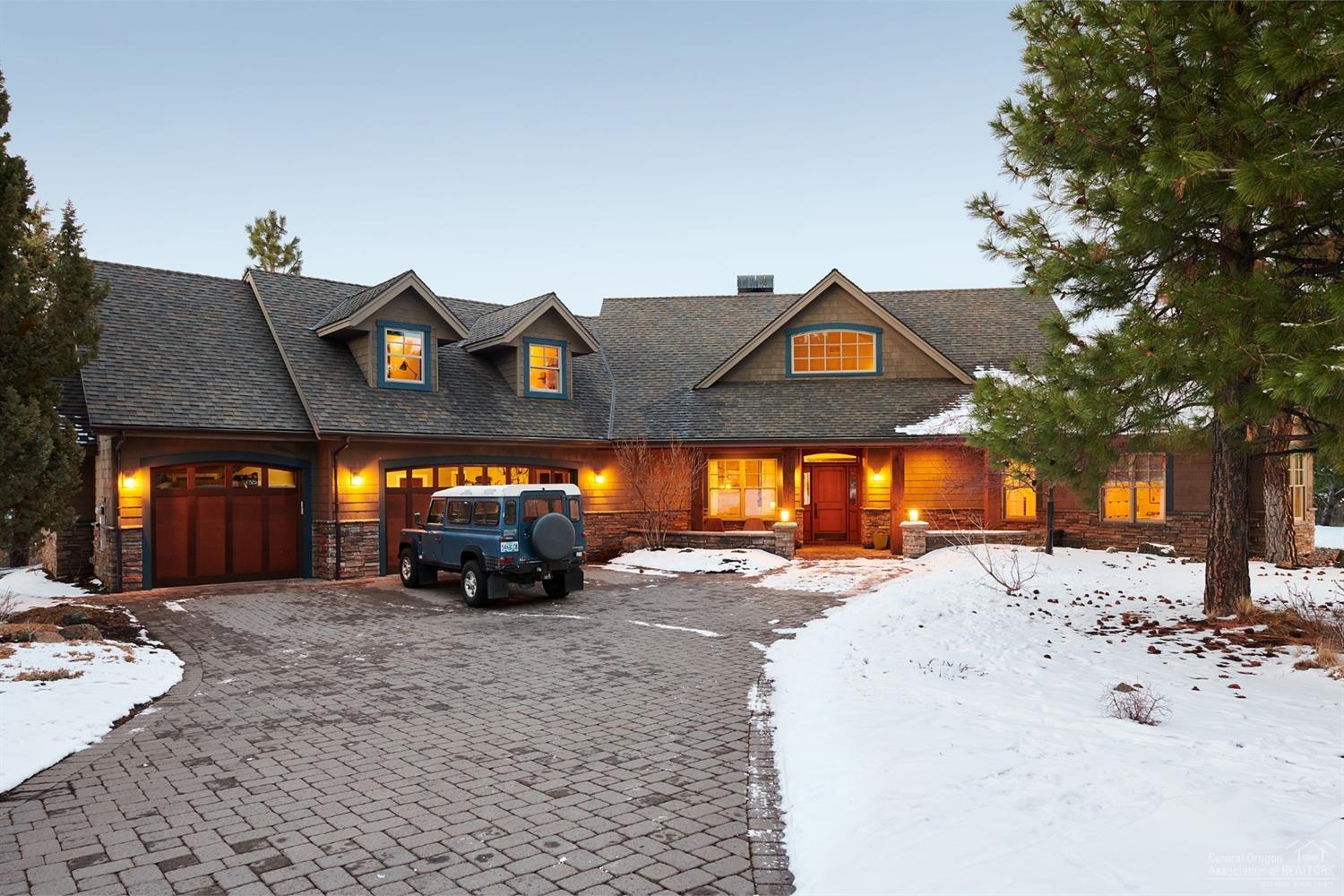 Beautiful home on rare, flat lot on Awbrey Butte. Peaceful, natural oasis on .71 of an acre w/ a three-car garage & level custom paver parking. Lovely perennial flower gardens & a back patio featuring views of the mountains, a burbling water feature, lily pond, FP, firepit area & sparkling new hot tub. Solidly built & masterly crafted by Johannesen Builders & lovingly updated by a master designer for her family; you will love how this home lives. The well thought out & spacious floor plan wraps you in warmth & ease. Expansive Great Room w/ huge kitchen, sile stone solid quartz counters, handmade backsplash tiles, Dacor appl. package w/ baker's warming oven. Radiant In-Floor heat for a cozy even temperature. Fresh interior & exterior paint & new designer light fixtures. Luxurious master suite on main level w/ separation from main living areas & master bath w/ soaking tub & steam shower. Two spacious En-Suite bedrooms upstairs. Bonus room & guest suite over garage.