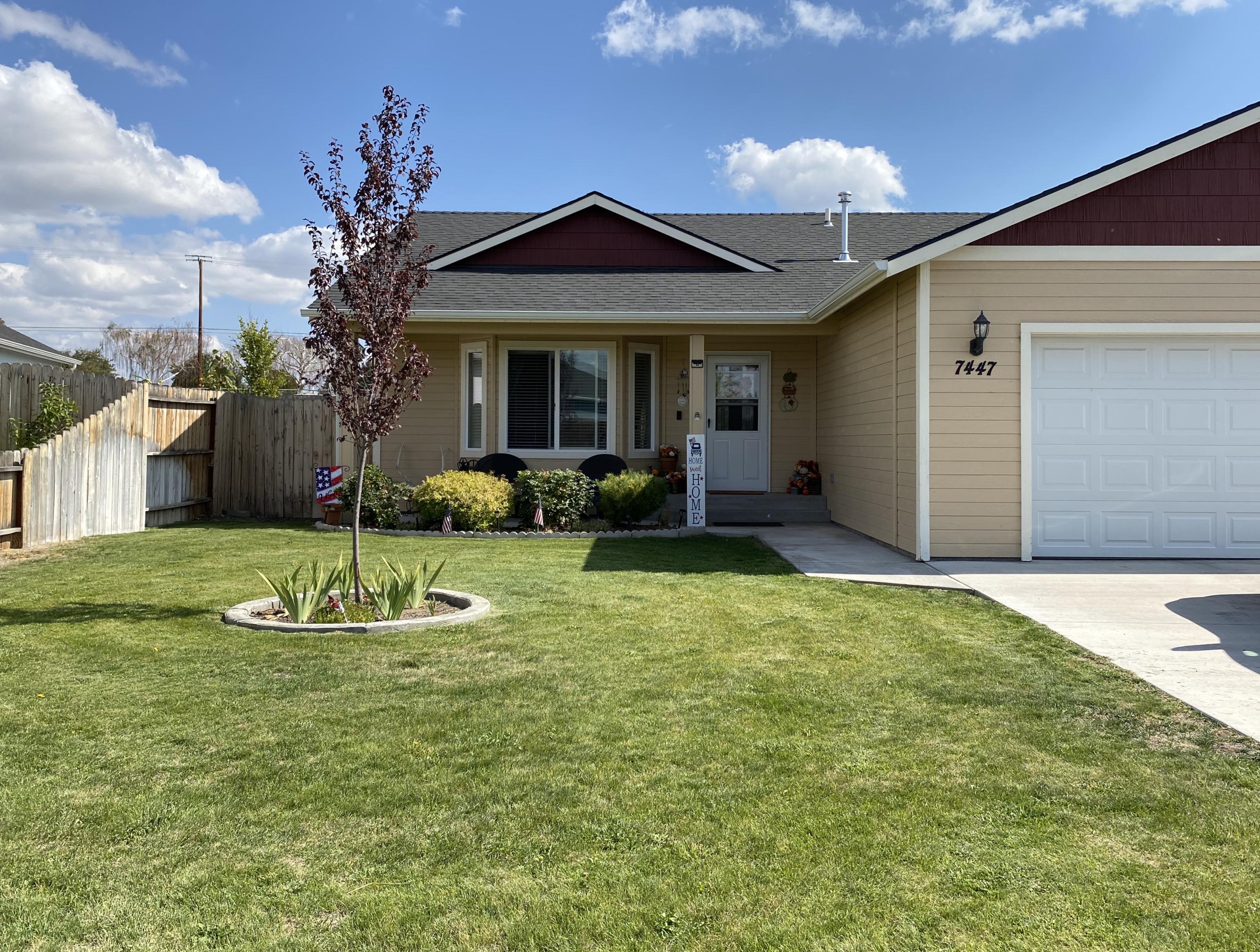 A neighborhood treasure!  3 bedroom, 2 full bathrooms in a great location and fantastic neighborhood. Built in 2016 and comes with lots of upgrades plus a 10 year builder warranty that is fully transferable to new owner.  Beautiful landscaping, surround sound,  220 power in the huge 3-car garage, covered garden boxes, in-ground sprinklers and room for your RV are just a few things that make this house special.