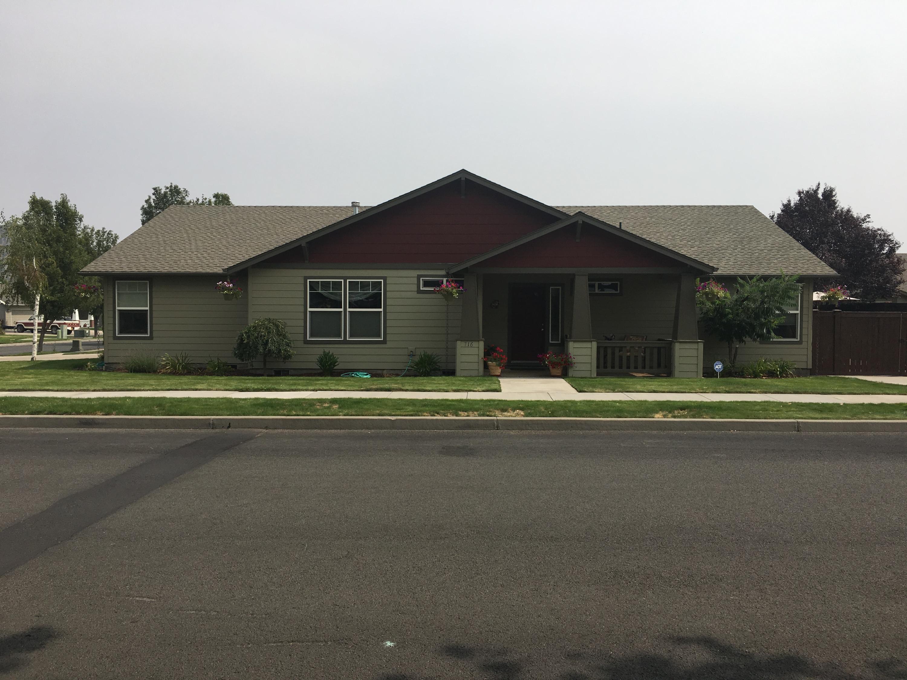 Beautiful 3 bedroom, 2 bath home in one of the most desirable neighborhoods in Prineville! A very well maintained front & back Yard that is fenced. This home has a sprinkler system in the front and a drip system in the back. It has a open concept design with mahogany cabinets in the kitchen & master bathroom, along with a sound system located in the living room, the master bedroom, and backyard patio area. The yard is fully landscaped in the front & back waiting for the right person to appreciate it. Enjoy a gas fireplace in the winter, and central forced air on those hot summer evenings. The furnace is equipped with a Honeywell electronic air filter along with a humidifier. There is also a water softener. You also have a large spacious laundry room for those necessary evils. Stone Ridge is quiet, very pretty and within a mile of downtown Prineville. This home will not last long, hurry to take a look!
