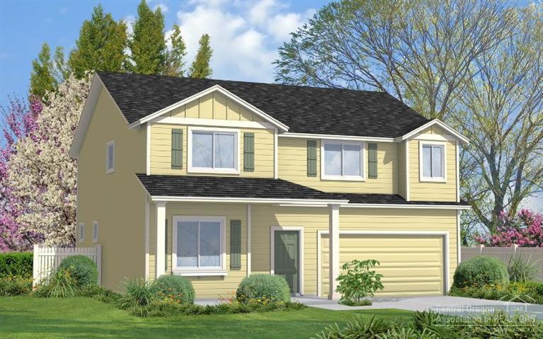 Teton floorplan. New construction conveniently located in the heart of Redmond's Westside. Open concept living room adjoins the dining room and the efficiently planned kitchen. Home includes front yard landscaping and sprinklers, GE appliances, tile entry, and covered front porch. Upgrades included: 4' garage extension, covered patio, den, and a black gas self cleaning range. Pictures are of similar home. Design center available for you to select colors and available features. Estimated completion: 10/18