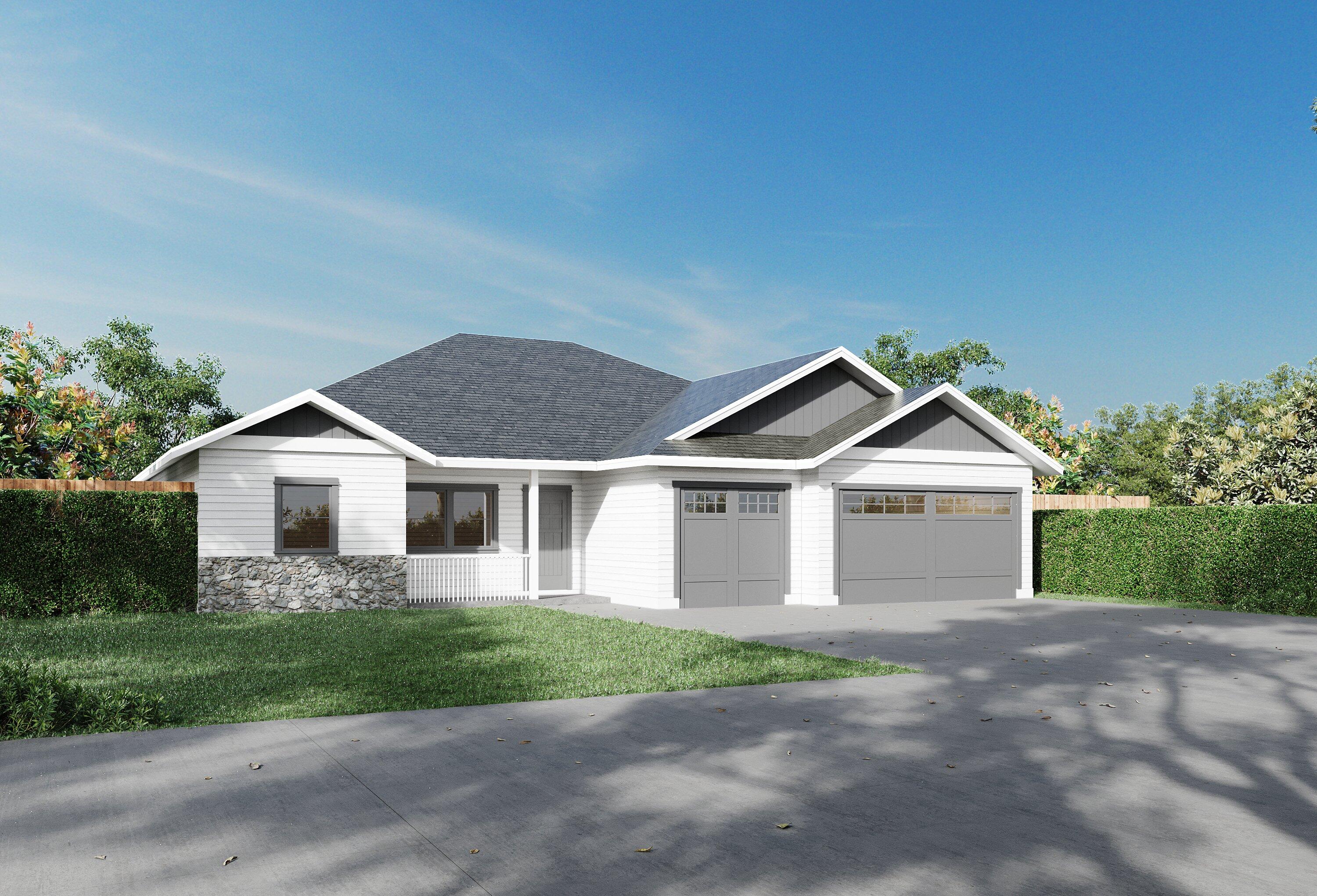 Now selling and under construction! Welcome to Korbin Meadows, Phase 1, a new community in desirable neighborhood of SW Redmond touting Cascade mtn views. Lot 14 is the Jefferson floorplan featuring single level living with 3 bdrms, 2 1/2 baths & 3 car garage. 
Entertain in your kitchen w/ SS appliances, corner pantry, full height tiled backsplash, extensive slab quartz countertops, large island opening to great room w/ decorative gas burning fireplace. Durable laminate plank flooring thru-out w/ tiled primary bathroom & carpeted bdrms. Oversized backyard will be fenced, landscaped w/auto sprinklers, RV/boat parking & entrance gate. Upgraded finishes & A/C included! Est. completion August 2023. Short drive to Bend, Prineville, Sisters. *Rendering & floorplan subject to change.