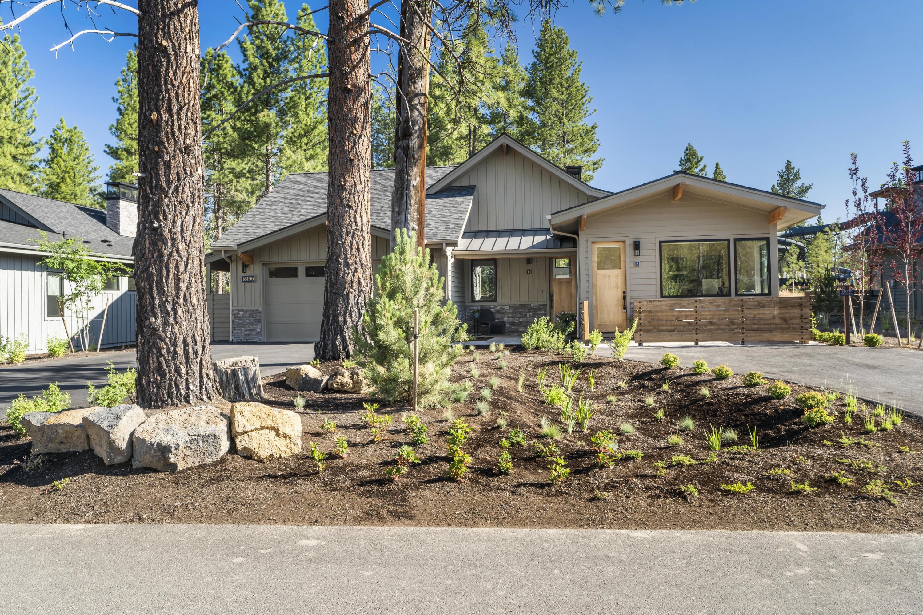 Summer incentive package valued at over $100,000!  One level living with designer selected furniture package in main side of the home. Kitchen is fully stocked, gas BBQ, Cement Elegance gas fire pit, hot tub, and patio furniture are all included. Special property mgmt incentive & Seller paid HOA dues through 12/31/27 for homes under contract by 9/30/25. Now is the time to choose your vacation home offering a unique opportunity to own in Caldera Springs, just 15 minutes from Bend and 30 minutes to world-class skiing at Mt. Bachelor. Designed for those seeking the benefits of both a vacation getaway and rental income property, this modern mountain home features an attached studio residence that can be occupied with or separately from the main home. Owners and guests enjoy aquatics, fitness, club house, cafe & bar, pickleball, dog park. Indulge in the Caldera Springs lifestyle that includes parks, Lake House dining, bikes, trails, lakes & golf!