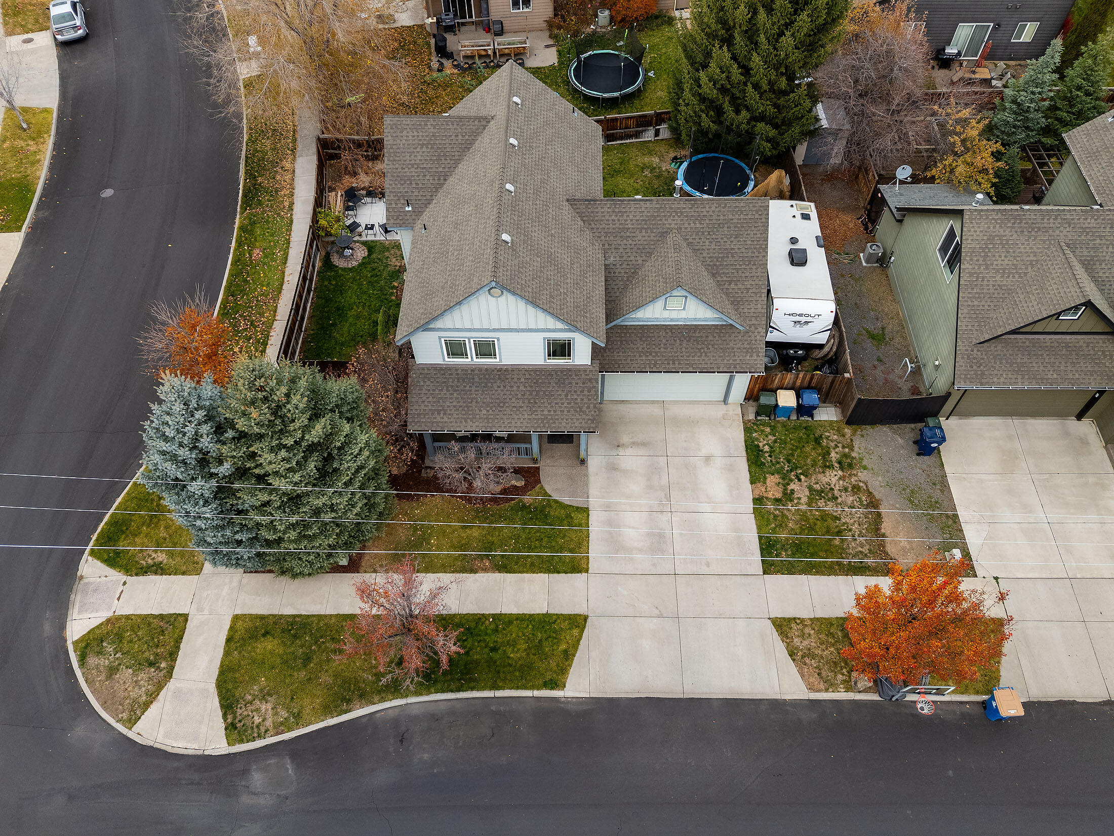 IMAGINE Living close to downtown Bend in the Quiet Canyon subdivision on a Corner Lot with RV Parking, all great attributes of this home. Located near Canal Row Park and ability to see fireworks on Pilot Butte on the 4th of July. Fully fenced back yard with nice outdoor living space for entertaining family and friends. Fresh interior paint, wood floors in dining room and kitchen, new vinyl in laundry and newer carpet in living room. Large bonus room with nice sized bedrooms all upstairs, larger windows to let in all of the natural light and a gas fireplace for those cozy winter days. Make an appointment for your private showing of this 1768 SF home with 3 bedrooms, 2.5 baths and a great bonus room for a play room, TV room, large office or craft/hobby room. A Great house to call your home.