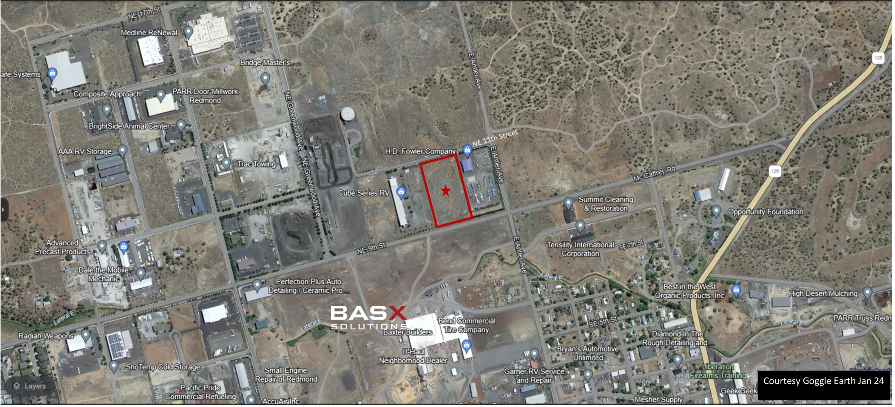 In the path of progress, hard to find 4.6+/- Acres M2 Zoned Heavy Industrial Land with frontage on developing NE 9th Street, access to land on NE 11th Street. Utilities in street and to parcel. Relatively flat. Located in Vista La Monte Industrial Park. The City plans for 9th street to see much higher truck and traffic flows in the future with improved access from Hwy 126 and Hwy 97. Burgeoning area for Industrial uses and businesses including the BASX just leased facility of 72,000sq.ft. in Redmond Industrial Park. Excellent visibility.