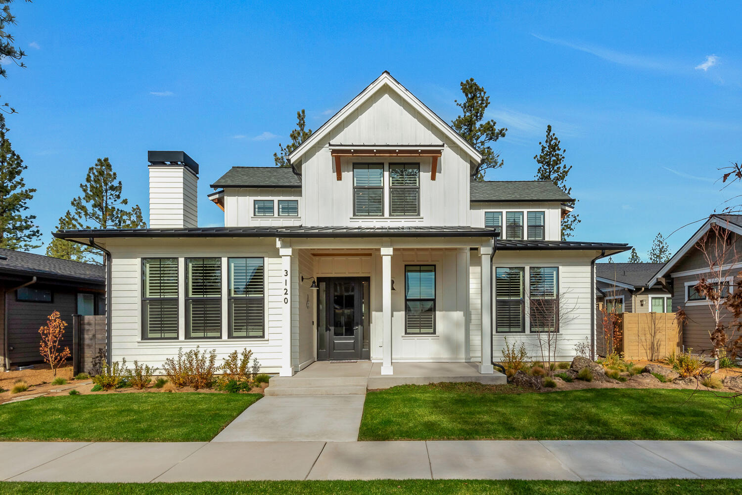 All the advantages of Discovery West without the hassles of construction! Finished earlier this year & lightly lived in since, this home features an open concept living area with vaulted ceilings, abundant windows & home office just off the entry. Anchored by an oversized island, the kitchen includes stylish backsplash & quartz counters, gas range & separate pantry. Tucked away for privacy, the main level primary suite has extra tall ceilings, bath with soaking tub & tile shower. The upstairs bonus gathering area is adjacent to two guest bedrooms & a full bath. From the custom shelving solutions by California Closets, to the oversized garage and the fully fenced yard with hot tub, this home is filled with thoughtful design elements. Enjoy easy access to NW Crossing shops and restaurants, westside parks & trails, all from the perfect Bend basecamp!