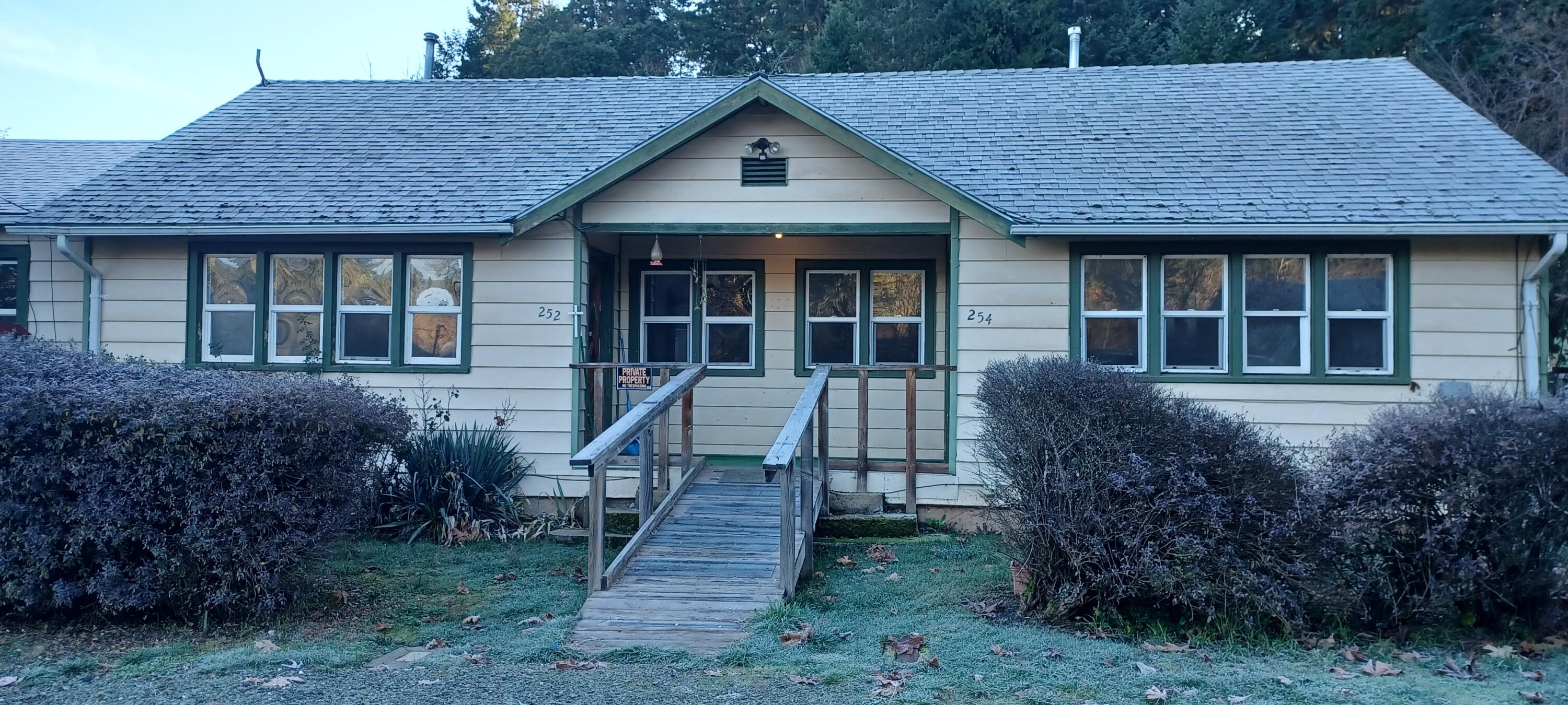Investment opportunity! Single level duplex features 3 bedroom 1 bath and 1 bedroom 1 bath. Each with washer and dryer hookups. Spacious and fenced back yards with off-street parking. Units are in good condition, but would welcome some fresh updates.