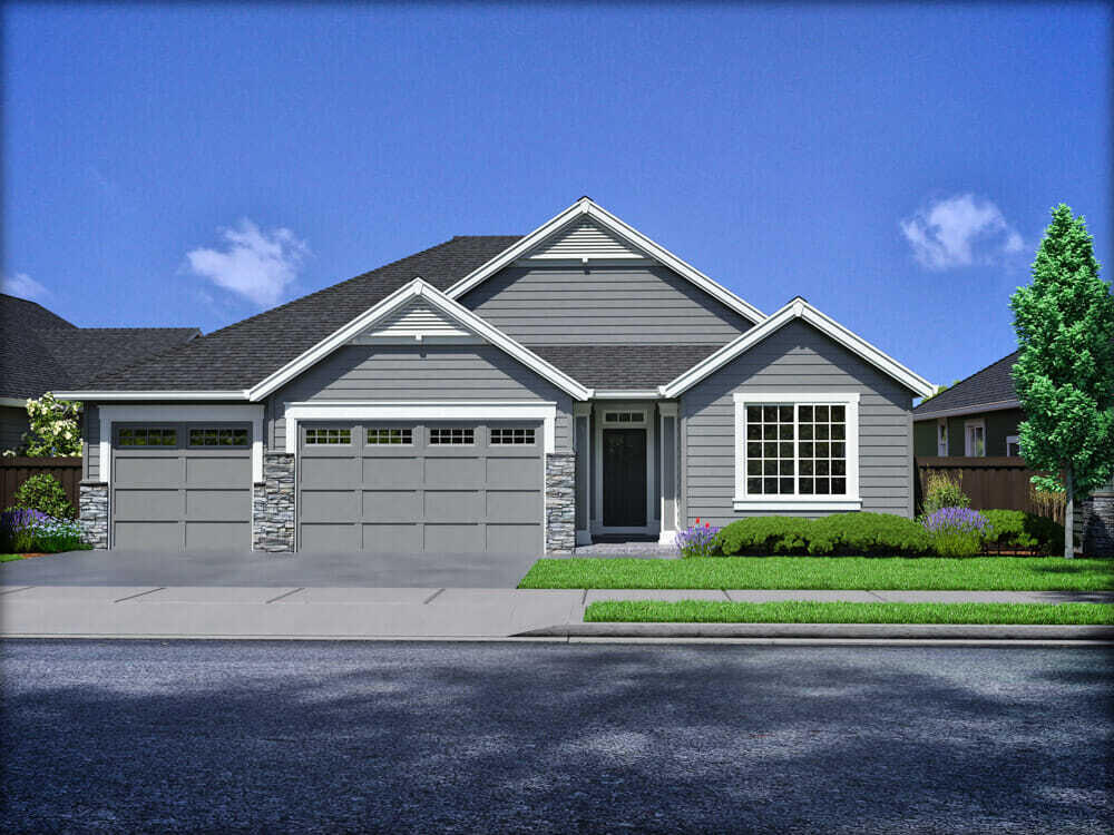 PURCHASE NOW to select your finishes! This Carrington plan by Award winning Pahlisch Homes is being offered in the popular River's Edge community on lot 94, and scheduled to start in November.  Wake up to a beautiful sunrise & have front row seat for the 4th of July Fireworks. This stunning residence offers the perfect blend of elegance & functionality, nestled amidst a community of single-level homes, & the allure of a nearby golf course & hiking trails. As you enter, you are greeted by a grand & inviting entry that leads to a high vaulted ceiling, creating an open & airy ambiance. The gourmet kitchen is a chef's delight, featuring a large island & a walk-in pantry, providing ample storage & a seamless cooking experience. The primary suite showcases a spacious bedroom separation ensuring tranquility & relaxation. For car enthusiasts or those needing extra storage, the three-car garage offers ample space for vehicles & belongings. Photos show similar home.  $5K using preferred lender