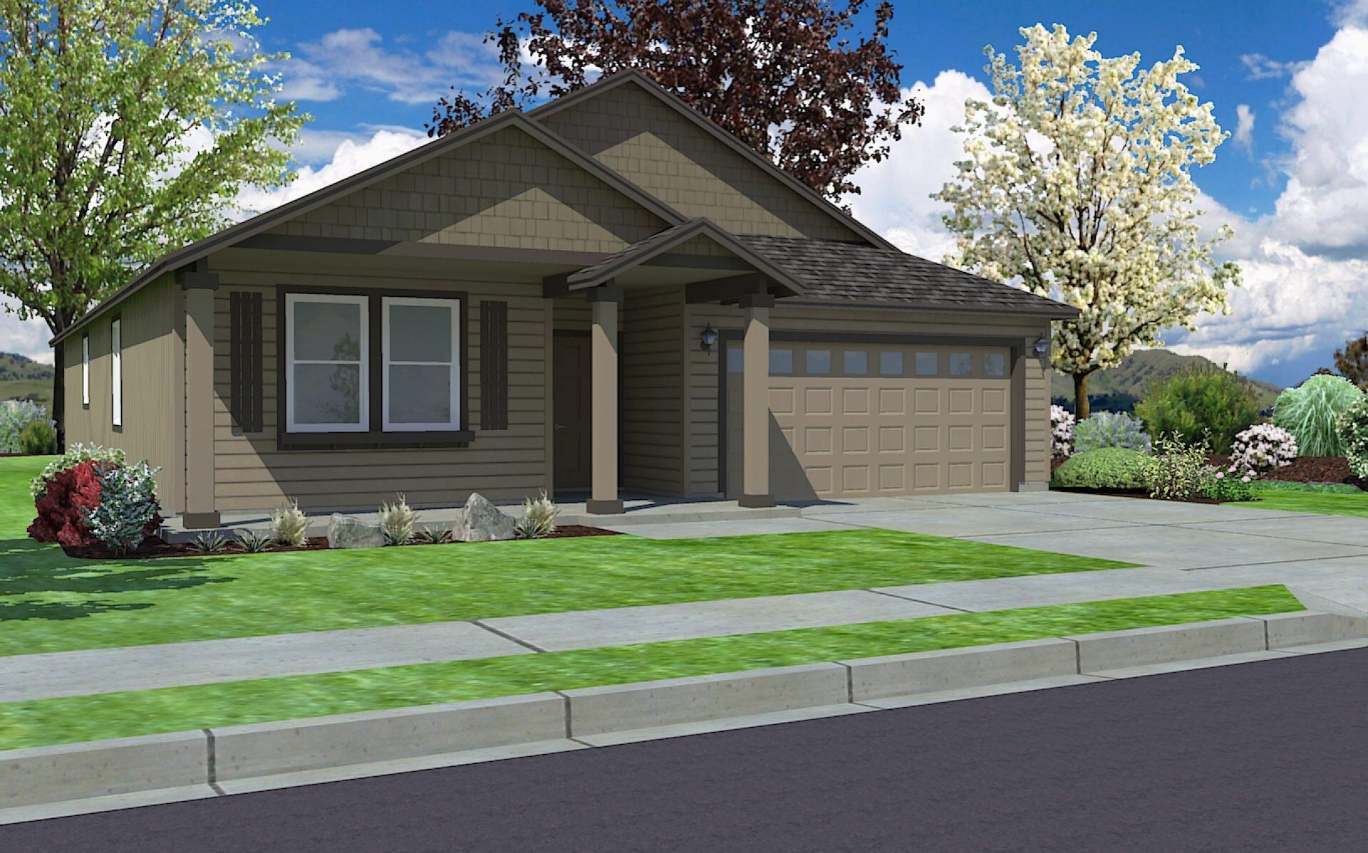 *This home is under construction and expected to be completed August or September 2023. New Season, Big Savings! Get up to $15,000*. Contact us to learn more!* At 1800 square feet, the Orchard is an efficiently-designed, mid-sized single level home offering both space and comfort. The open kitchen is a chef's dream, with counter space galore, plenty of cupboard storage and a breakfast bar. The expansive living room and adjoining dining area complete this eating and entertainment space, with the added appeal of an optional desk or beverage center. The spacious and private master suite boasts a dual vanity bathroom, separate shower and an enormous closet. *Pictures are similar.
