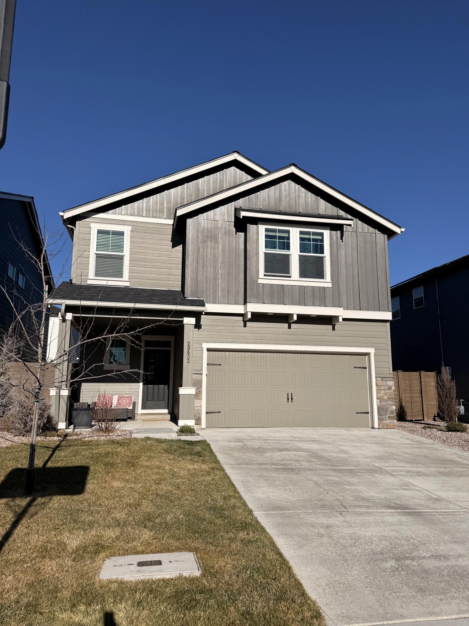 Welcome to this beautifully appointed 4-bed, 2.5-bath home in Bend's desirable Stone Creek community! Built in 2022, this home features: 2,335 sf of thoughtfully designed living space, a spacious great room with electric fireplace, updated kitchen with quartz countertops and gas range, large island, walk-in pantry, and a primary suite with walk-in closet. Enjoy smart home features, a fenced yard with landscaping and irrigation, and a 2-car garage. Ideally located near Silver Rail Elementary, Stone Creek Park and just minutes to the Old Mill District. Owner is a licensed OR real estate agent.