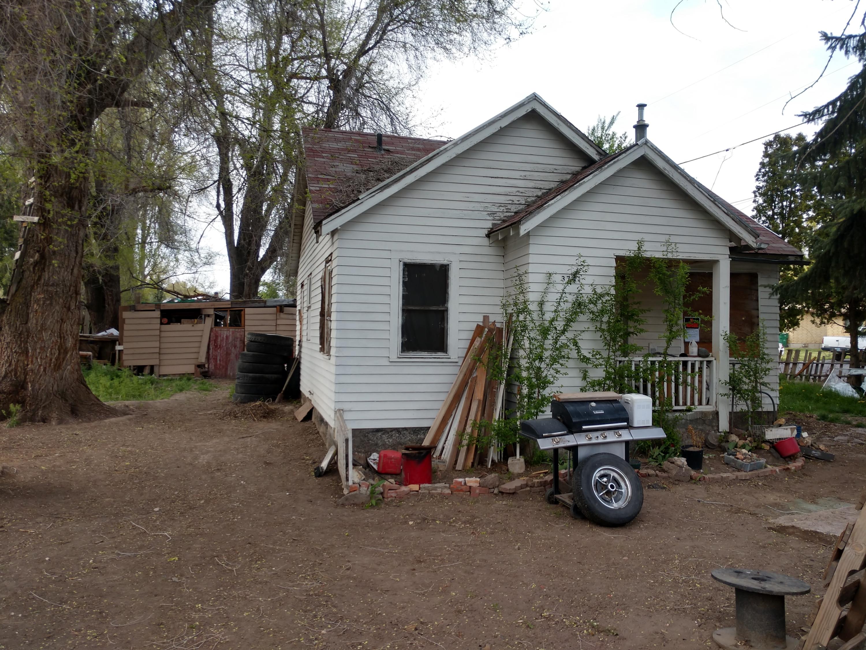 Investment opportunity for cash buyers. Property has good size corner lot and mature shade trees. Home needs work.