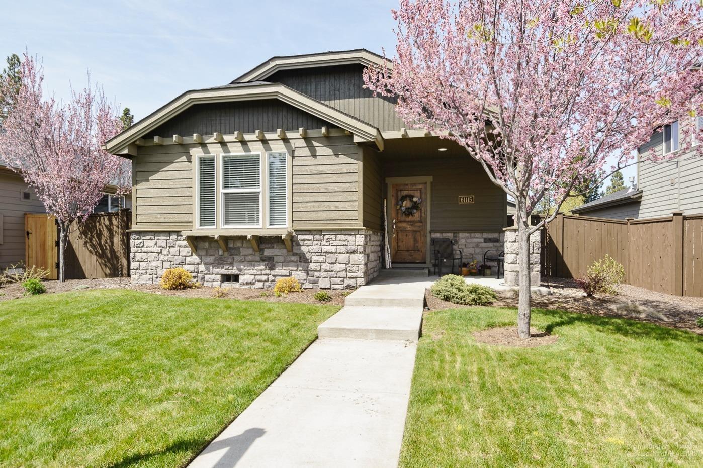 Newer sun-filled one story original owner SW Bend home in desirable Aspen Rim on a private peaceful drive! Could be a great vacation/2nd home! Many upgrades throughout. Beautiful bright open floor plan from the family room, dining area,kitchen and bar area. Pantry and separate utility room. Master suite on main, large bath, walk-in closet. Unwind in your hot tub! Have BBQ's and fun on your patio with pavers and fenced-in yard. All appliances stay! 1/2 block to Central Park, community pool, outdoor fireplace, big pavilion, play structure, basketball court. Blocks to hiking/biking on gorgeous Deschutes River Trail to the Old Mill. 1 mile to grocery, gym, restaurant, vet and more. Summit school district. Minutes to Downtown Bend, 97, Parkway. HOA includes front yard maintenance, snow removal and park amenities for easy living. Exterior painted in 2018. You need to see this home!