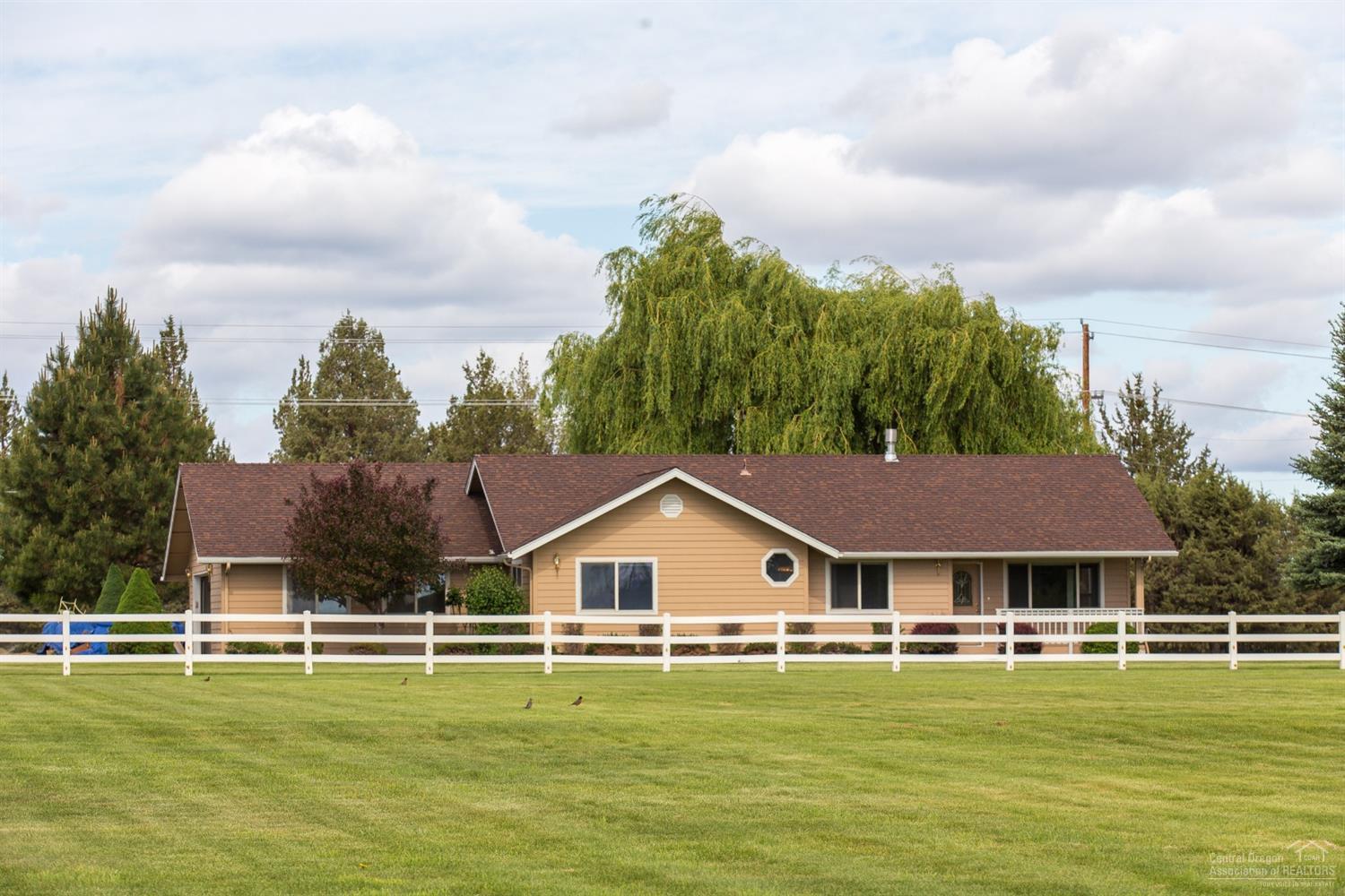 Desirable small acreage in Tumalo! You'll love the peace and quiet, privacy and scenery from every window. Beautifully maintained. 2 acres of Tumalo Irrigation. Over sized 2 car garage, 12 x 12 storage shed.
