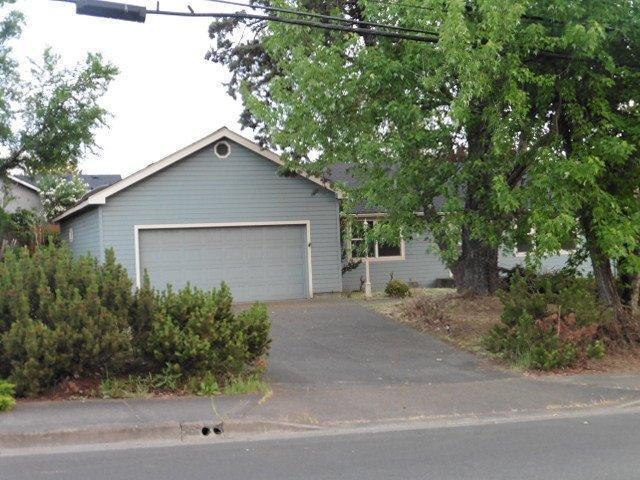 Ranch style home located on a large corner lot. The home has had some updates completed over the years but does need some TLC. The nice size kitchen has oak cabinetry with some decorator space, an island with a breakfast bar and dining area. Master bedroom features coffered ceilings, recessed lighting and sitting area with a slider that opens to the back deck. Windows have been updated. Large mature trees in the front yard.