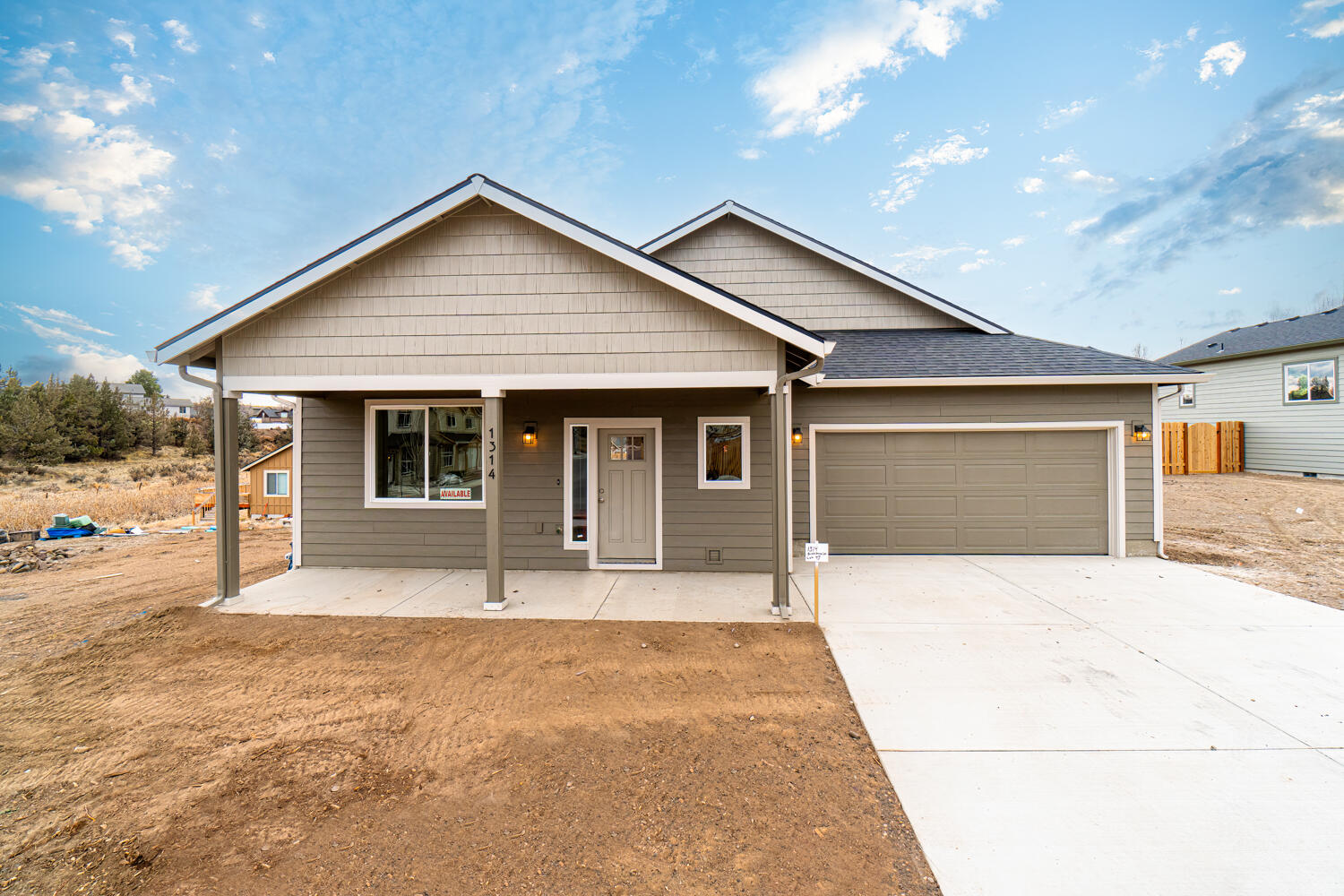 Don't miss this new home in the Stoneridge Terrace Community w/ miles of trails nearby! Spacious living both inside & out this single level Great Room plan. Open kitchen features plenty of cabinetry & prep space on the slab Quartz counters & large island. Full height designer tiled back splash, large island and SS appliances. Main living spaces offer luxury vinyl plank flooring, tons of natural light and plenty of room for gathering or entertaining. Spacious Owners Suite w/ walk in closet. Two additional spare bedrooms share a full bath. Laundry room w/ washer & dryer hookups is conveniently located. Double car garage, fully fenced, landscaped w/ sprinklers and complete w/ rain gutters. Pre-wired for A/C. Inquire about other floorplans in this neighborhood, still time to pick interior color packages on some. Photos of slightly different finishes inside, same builder. Actual photos coming upon completion. Owner Carry options available!