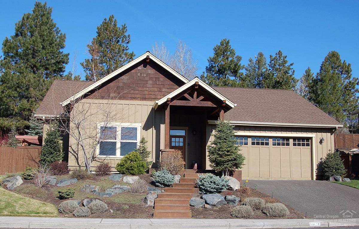 Fabulous single level living in the heart of everything Bend! Moments from recreation, you will appreciate fine finishes in this Northwest style home to include hardwoods, granite, slate, tile, great room kitchen with Thermadore cooking, vaults, separated master suite, fresh interior paint, extensive paver patio, custom water feature, quiet fenced backyard, plantings galore and outdoor storage building. The perfect primary home or away-from-home!