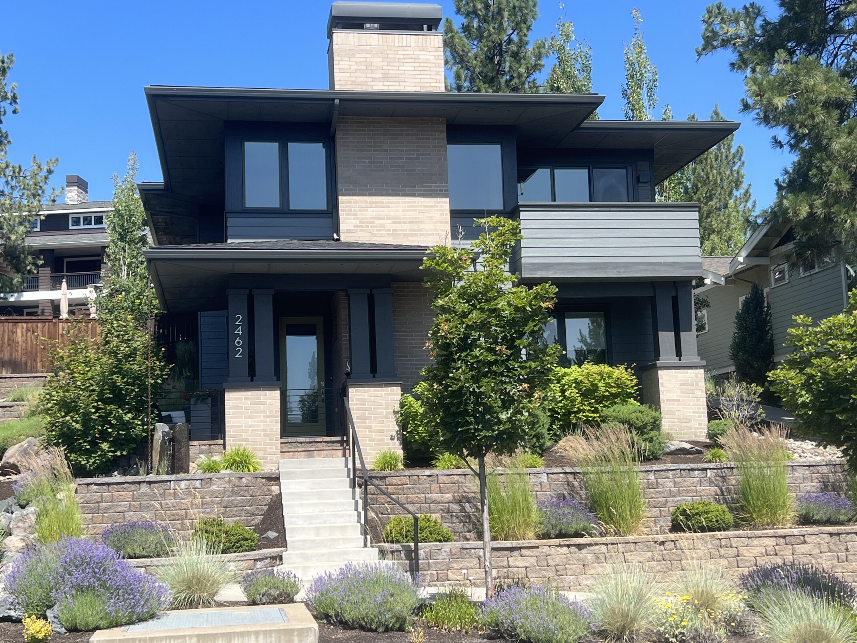 Incredible 3Bdr, 2.5 bathroom Northwest Crossing home built in 2015 that has been completely remodeled with contemporary finishes including new kitchen with quartz counters and backsplash, Thermador appliances and rift sawn oak island, two new bathrooms with cement tile and Restoration hardware cabinetry, French oak hardwood floors, custom iron railings and all new RH lighting throughout. The home flows beautifully to several patios with water features and gas fire pit to enjoy the outdoors in this fabulous westside location within a short walk to farmer's market and all NWX activities.  Walking distance to walking/biking trails, parks, restaurants, and a short drive to skiing at Mt. Bachelor.  See attached list of current upgrades.