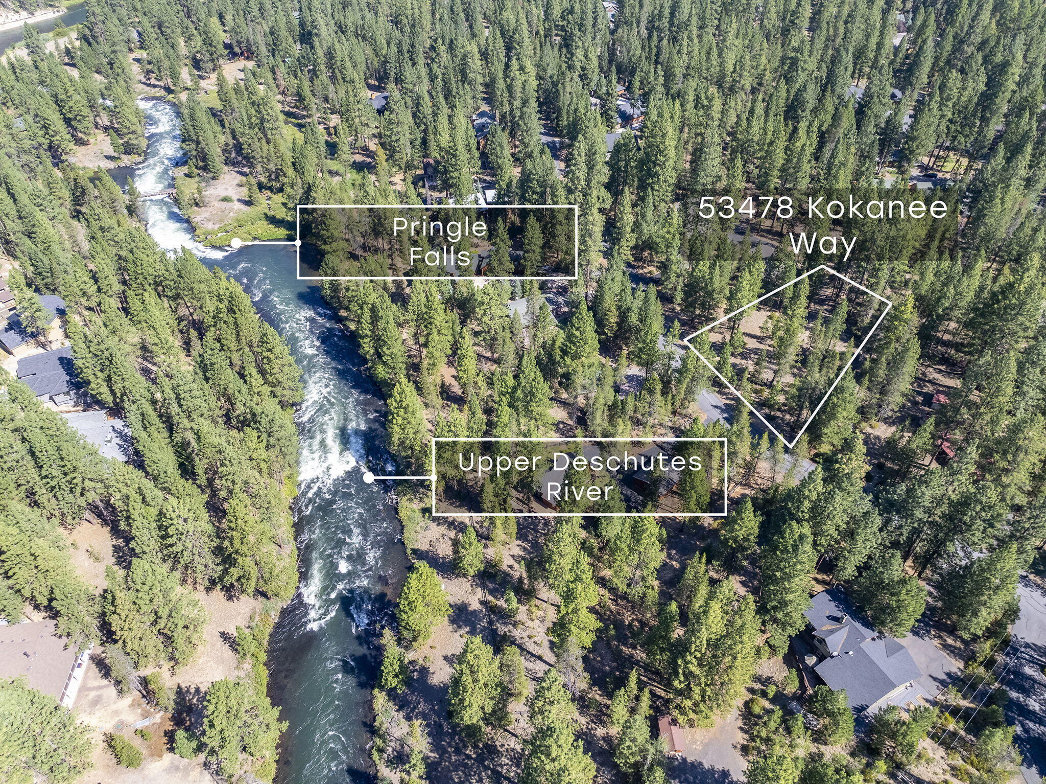 Located on a secluded stretch of Central Oregon's Upper Deschutes River, Wild River offers a rare chance to live beside one of the region's most captivating waterways. This community spans both banks of the river, embracing the beauty of Pringle Falls. At its south end, the river's roar fills the air; at its north, calm waters mirror the surrounding wilderness. Expansive common areas invite everything from quiet morning walks to gatherings under the pines. Surrounded by National Forest, Wild River offers endless views and a deep connection to nature. Flexible size and height guidelines allow for anything from a cozy cabin to a spacious two-story retreat. Uniquely, these parcels also come with access to builder introductions and land loan information through the listing broker—making the path to ownership and development far more straightforward than many vacant land opportunities.