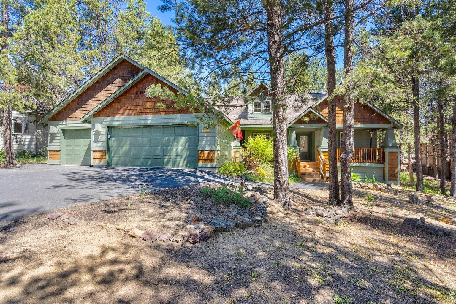 Experience tranquility in this charming single-level custom home in coveted River Meadows, walking distance to Big Deschutes. Enjoy access to a clubhouse, pool, tennis courts, boat launches, and scenic trails. The vaulted Great Room with bay windows allows you to cook while enjoying the fireplace and beautiful views. Features include a spacious master suite, a breakfast counter, a triple garage, and an extended back deck perfect for entertaining. Plus, there's an attic above the garage for extra storage. Come see this peaceful retreat and fall in love!